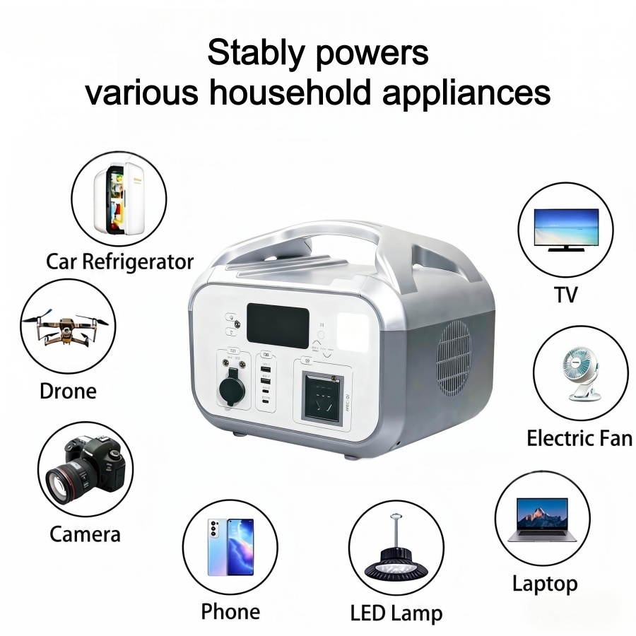 LiFePO4 Lithium Battery, 600W portable power station
