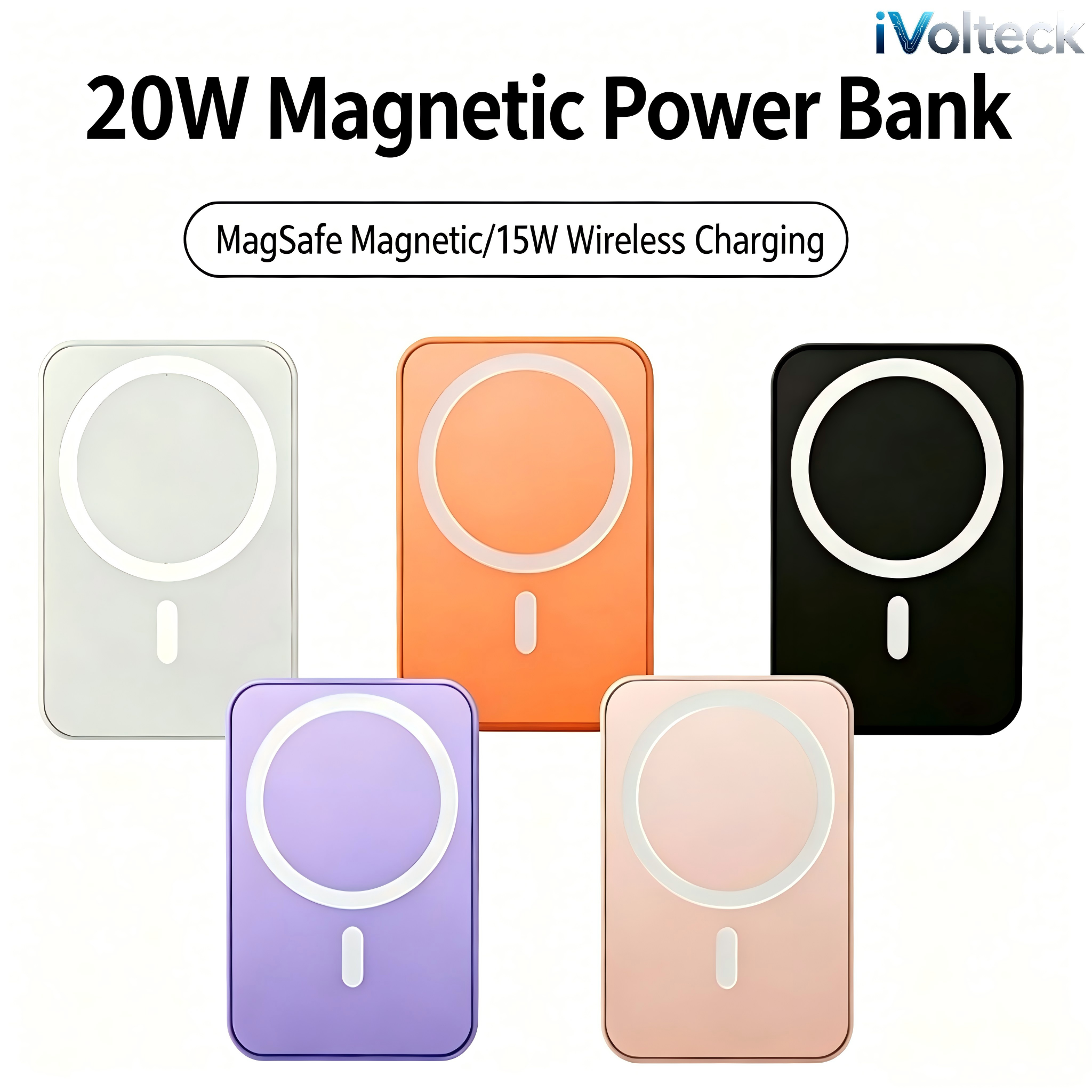Mini Magnetic Fast Charger Portable Power Bank 5000/10000mAh