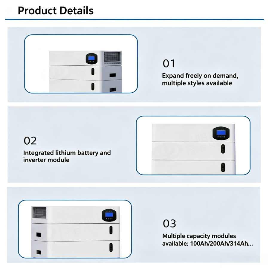 51.2V100Ah Stackable Floor-standing All-in-One Home Energy Storage System