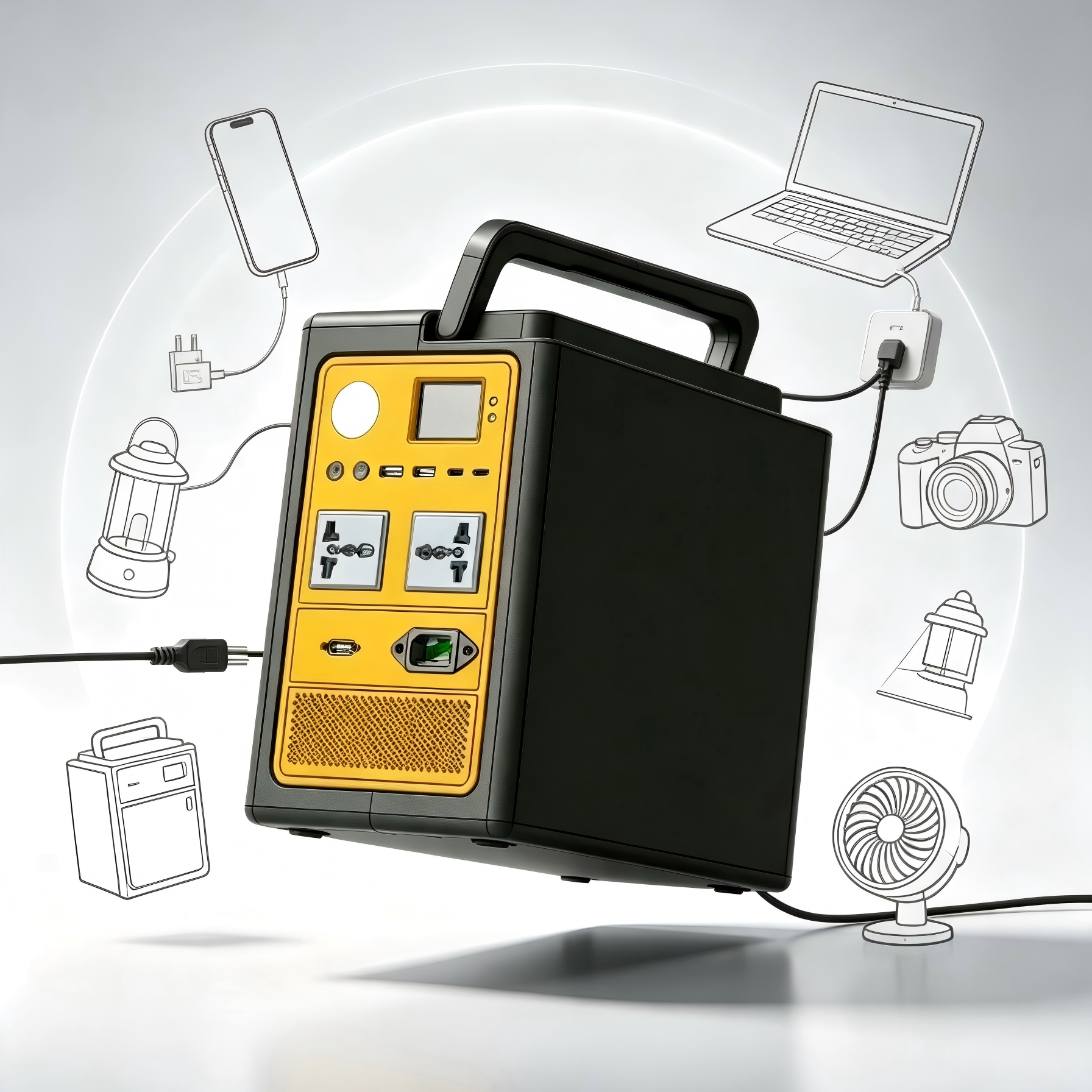 1024wh Battery Powered Outdoor Camping Power Source