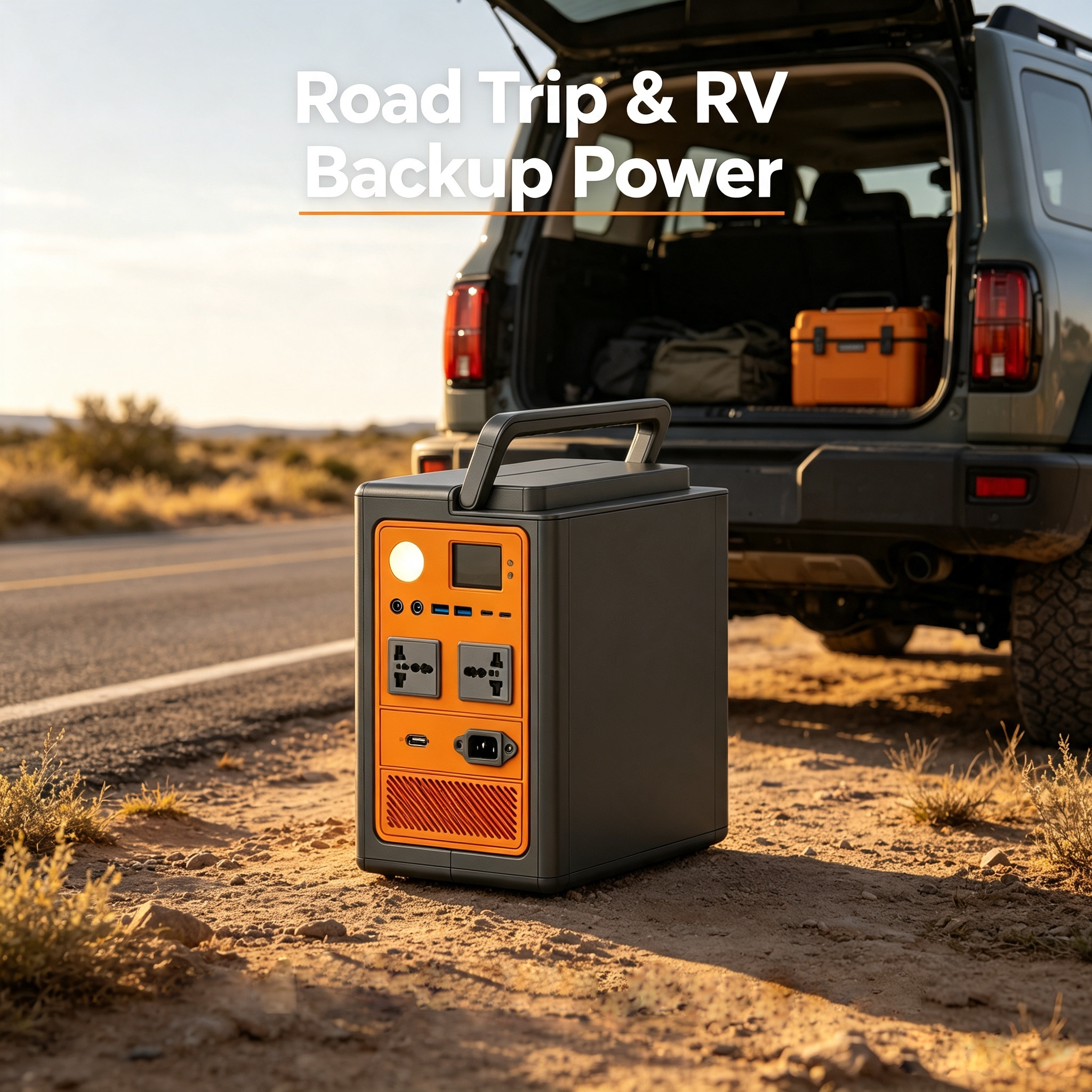 300W Compact Handheld Emergency Power Supply for Camping and Household Power Outage