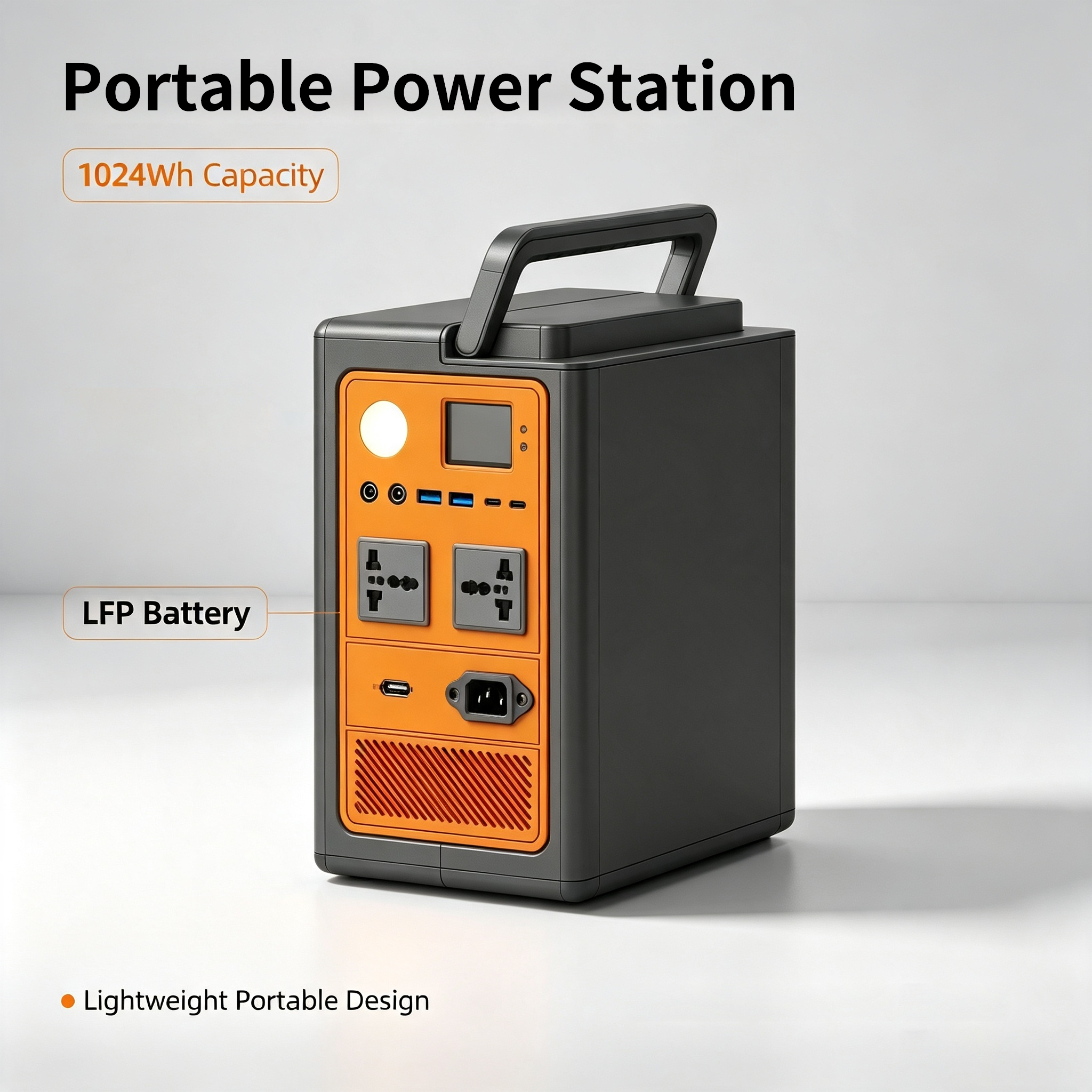 300W Compact Handheld Emergency Power Supply for Camping and Household Power Outage