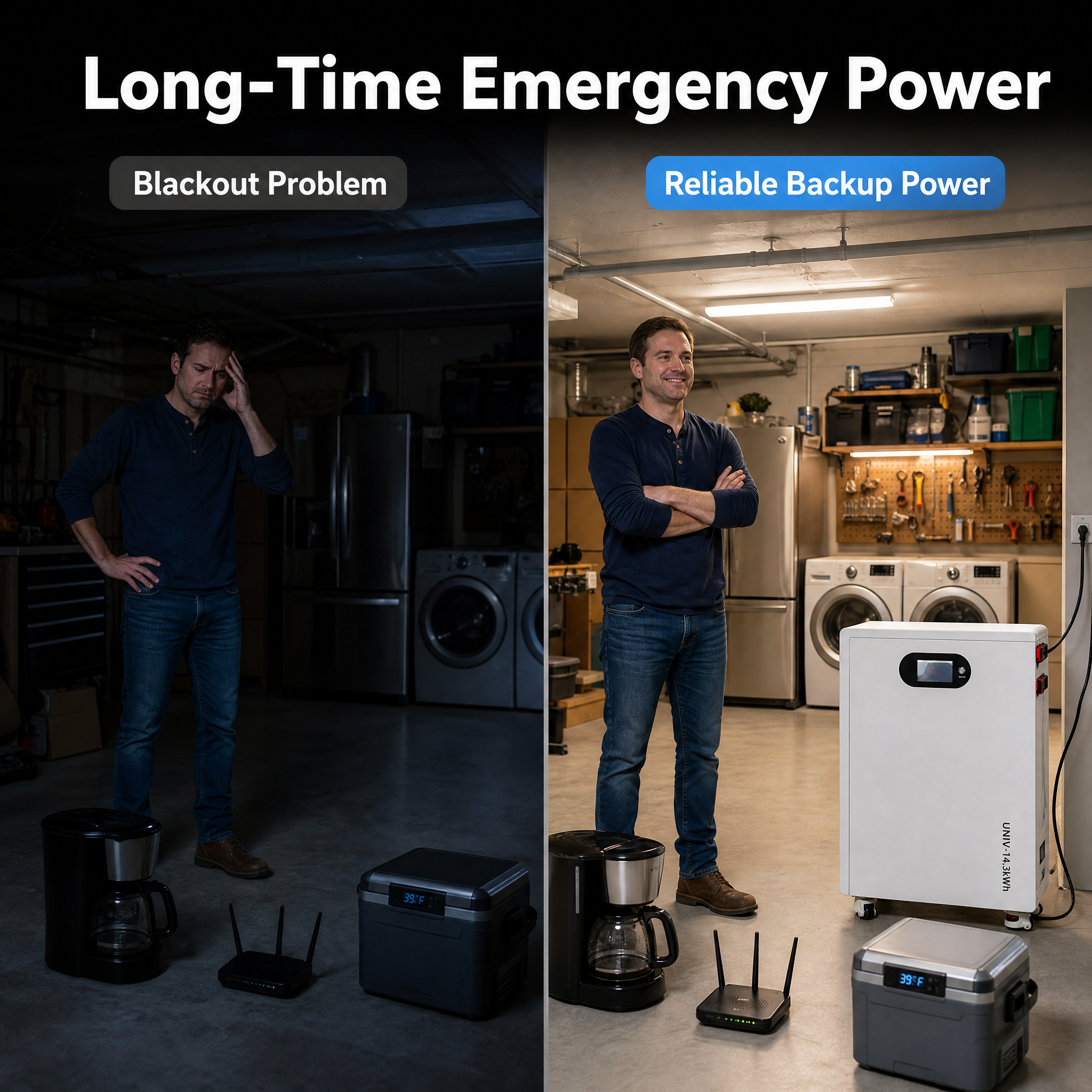 14.3kWh Automotive Grade LiFePO4 Energy Storage Battery 13.48kWh Usable Energy 90% DOD 200A Charge Discharge 20 Units Parallel Expandable OEM ODM Supplier
