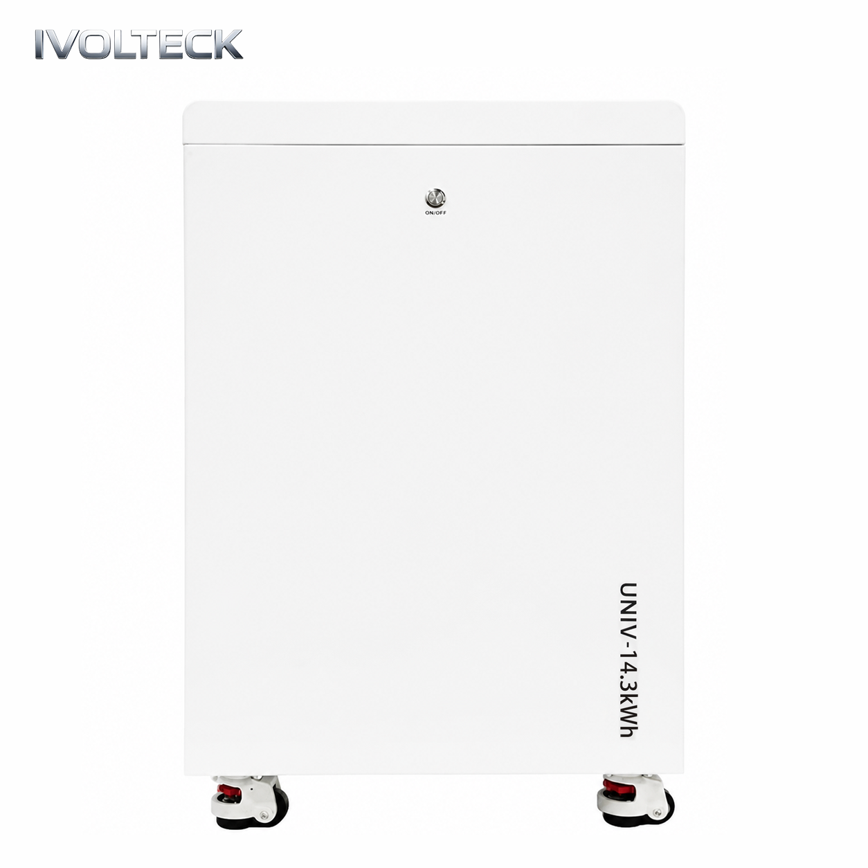 IP65 Waterproof Vertical Solar Energy Storage System 14.3kWh LiFePO4 Battery With Lockable Casters Bluetooth Monitoring 10-Year Warranty Wholesale Manufacturer