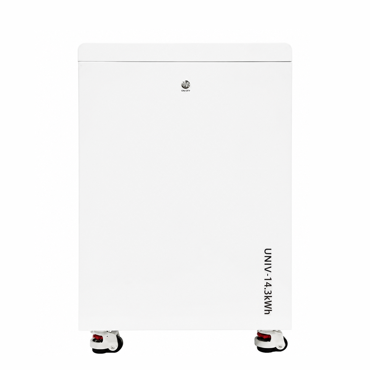 IP65 Waterproof Vertical Solar Energy Storage System 14.3kWh LiFePO4 Battery With Lockable Casters Bluetooth Monitoring 10-Year Warranty Wholesale Manufacturer