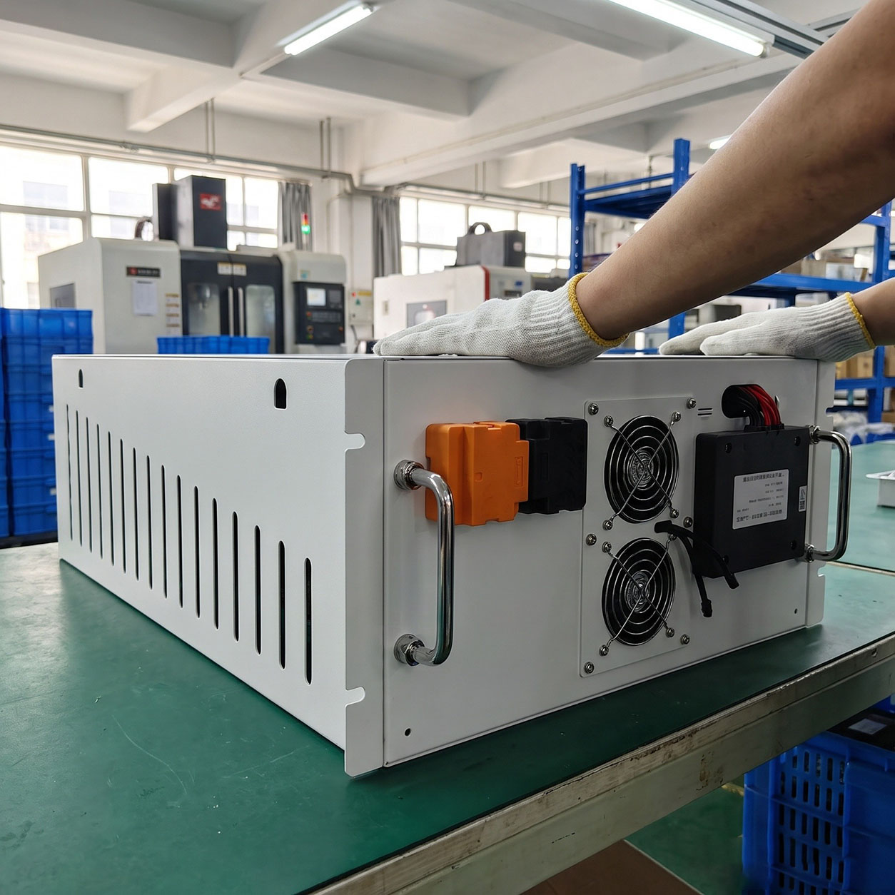 16kWh rack-mounted LFP battery module equipped with a complete BMS protection system