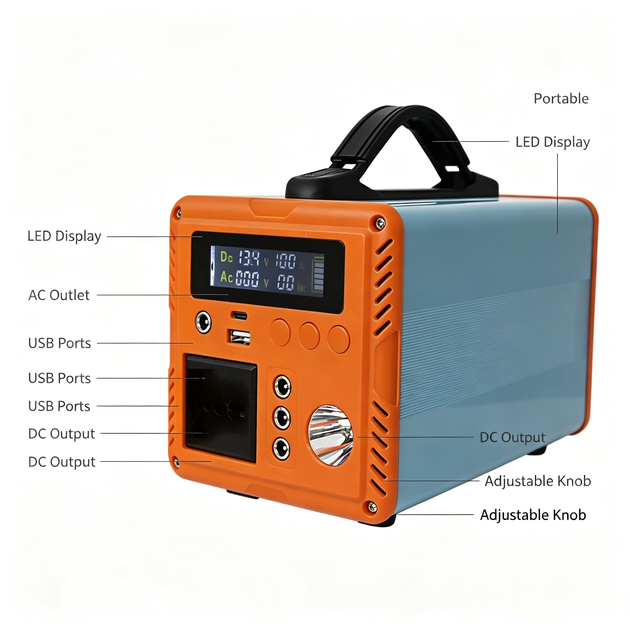 200W Outdoor Solar Charged Power Station