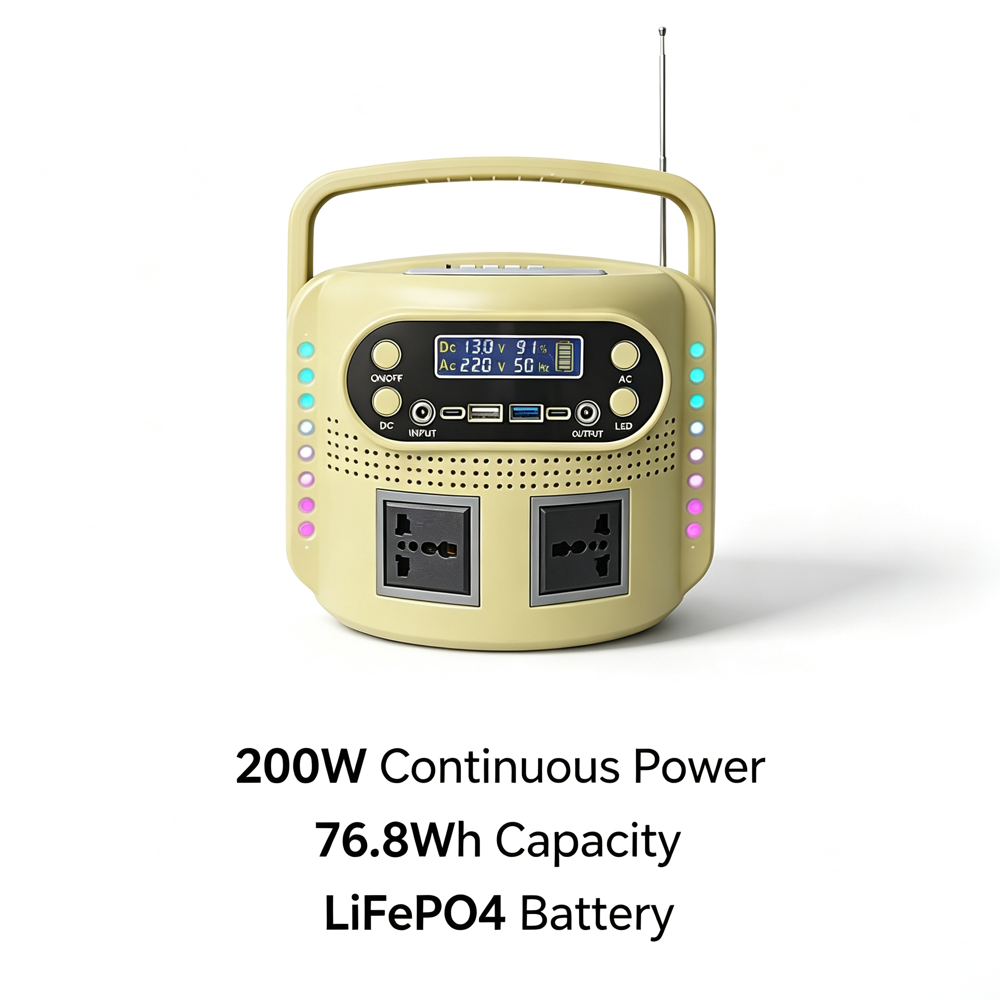 200W Portable LiFePO4 Power Station