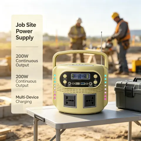 200W Portable LiFePO4 Power Station