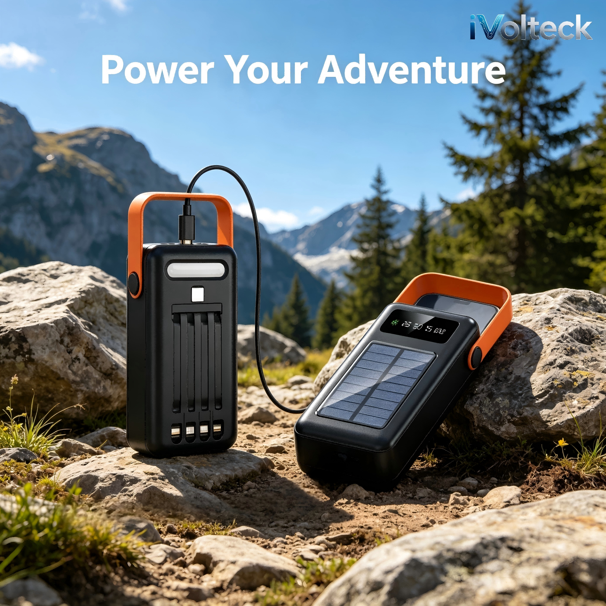 Outdoor Solar Power Pack PVC Shell LED Light for Road Trip Emergency