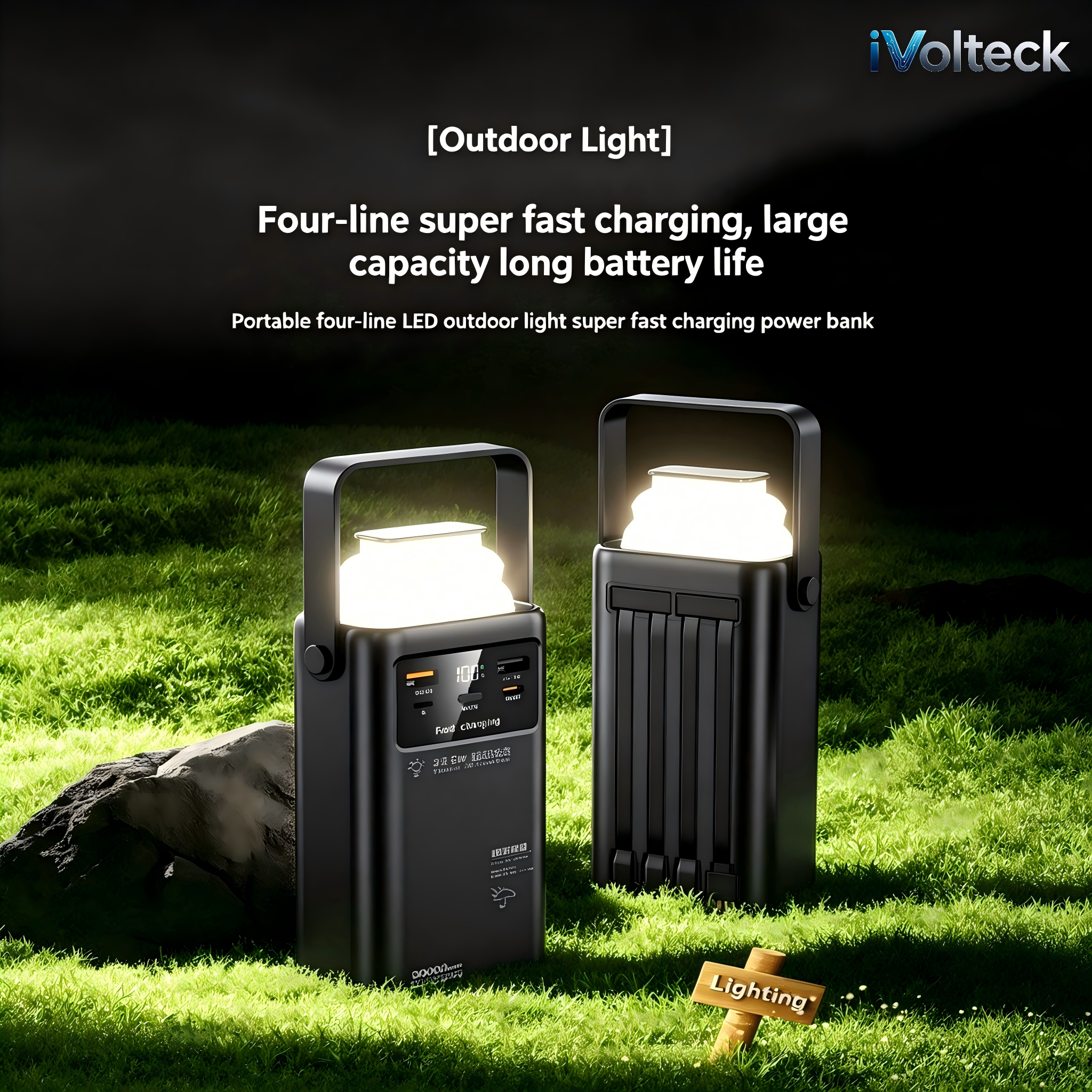 22.5W High Capacity Power Bank Multi USB Portable Charger