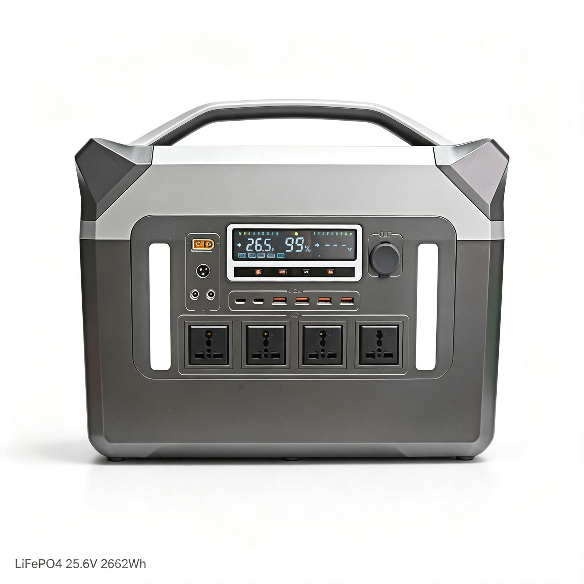 3000W Pure Sine Wave 2662Wh Portable Power Station 6000W Peak