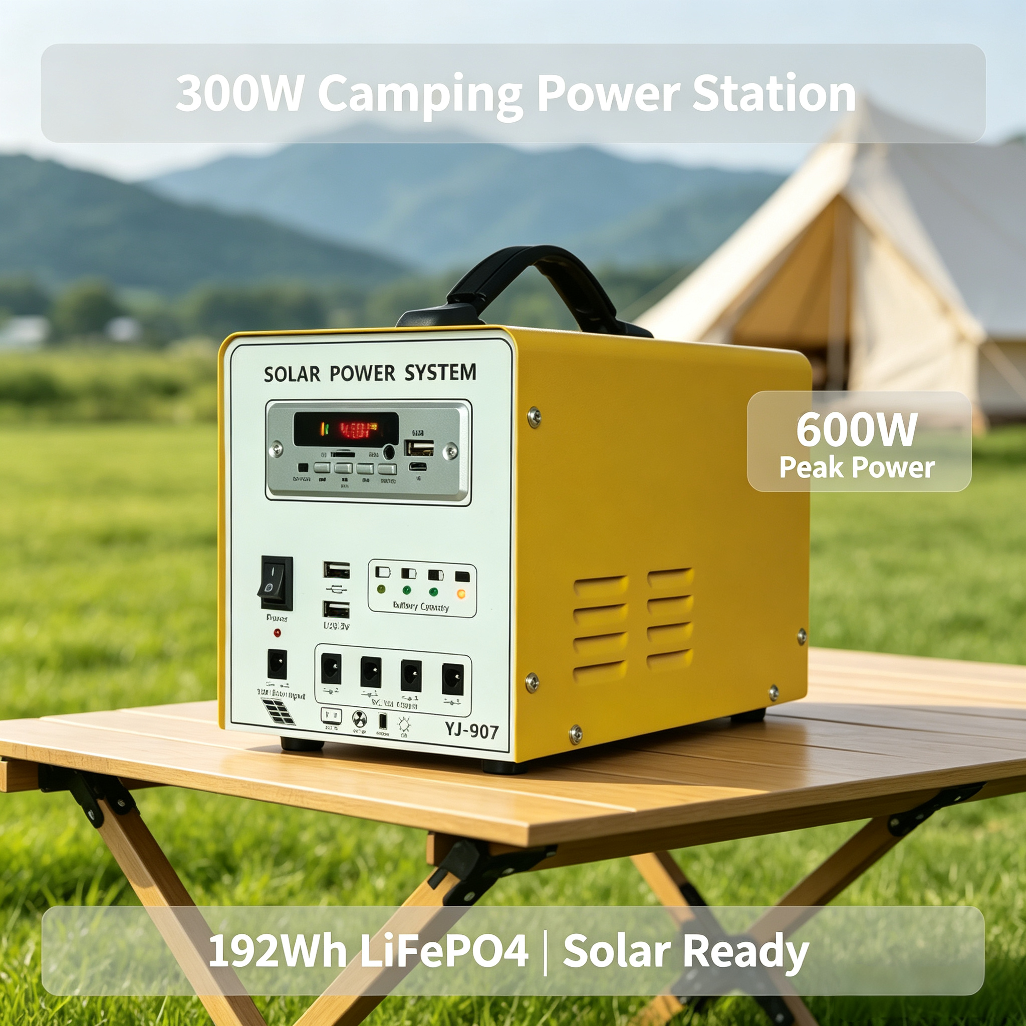 300W Bluetooth Portable Solar Energy Storage System