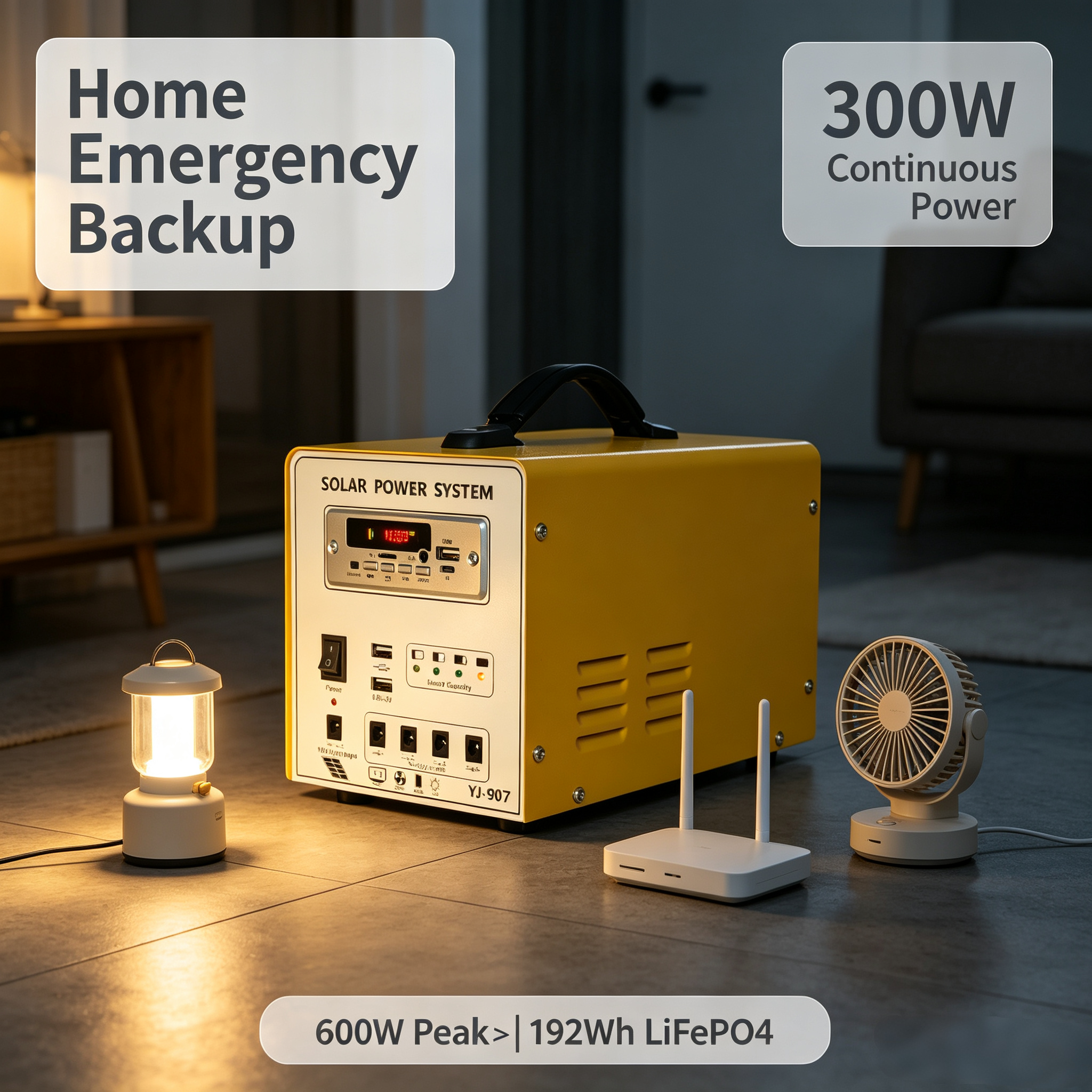300W Bluetooth Portable Solar Energy Storage System