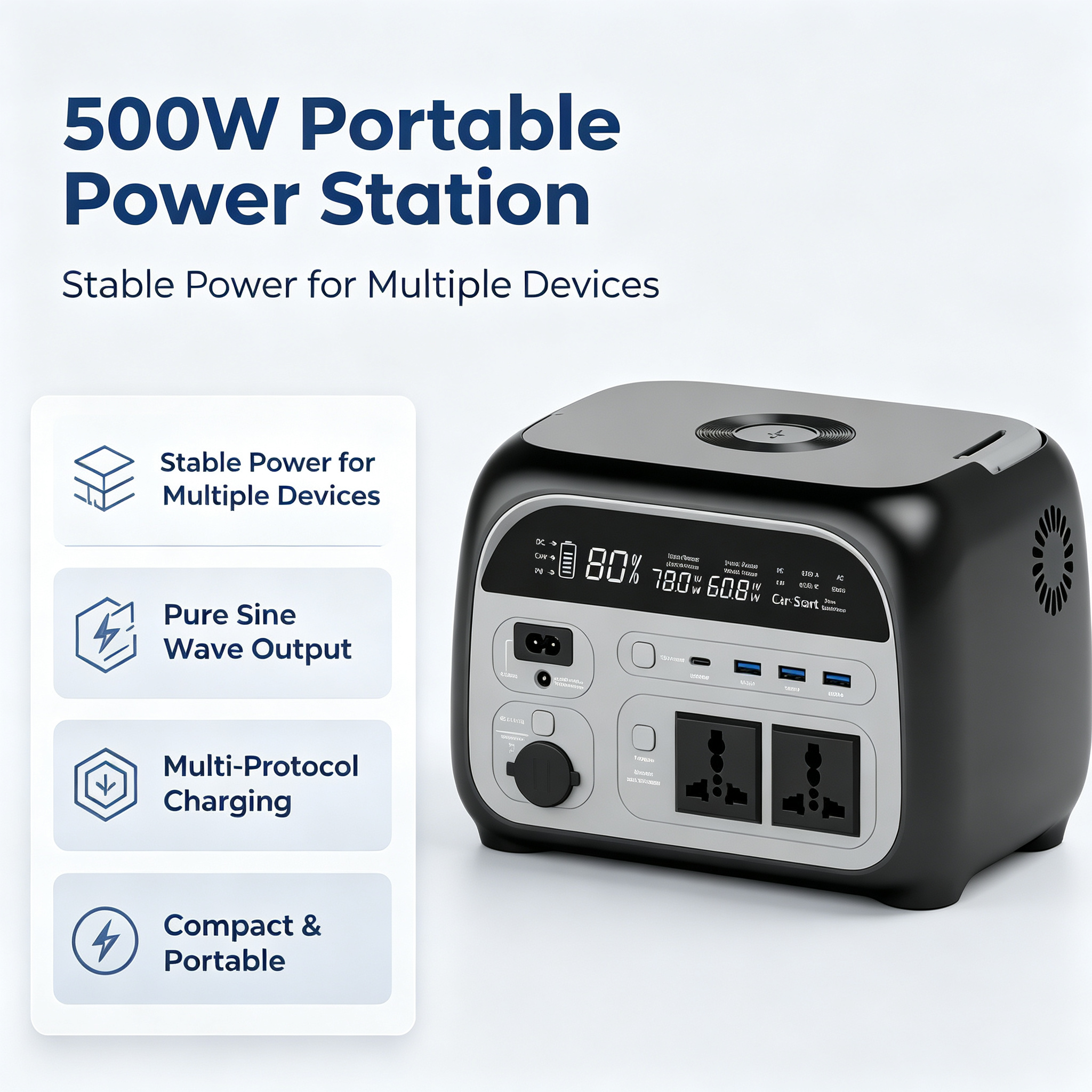 345.1wh Pure Sine Wave Power Station