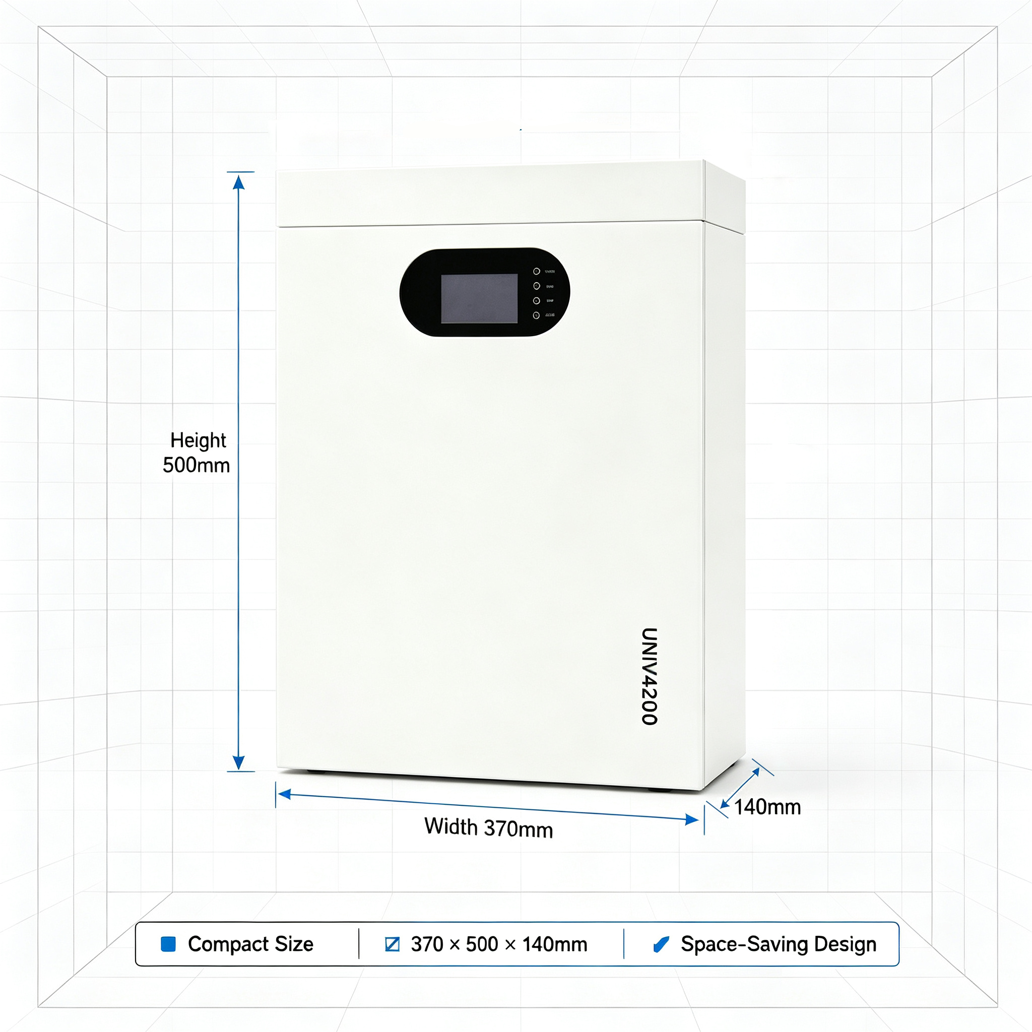 4.2kWh Automotive Grade LiFePO4 Home Energy Storage Battery 3.99kWh Usable Energy 90% DOD Wall Mount Solar Backup Battery 20 Units Parallel Expandable