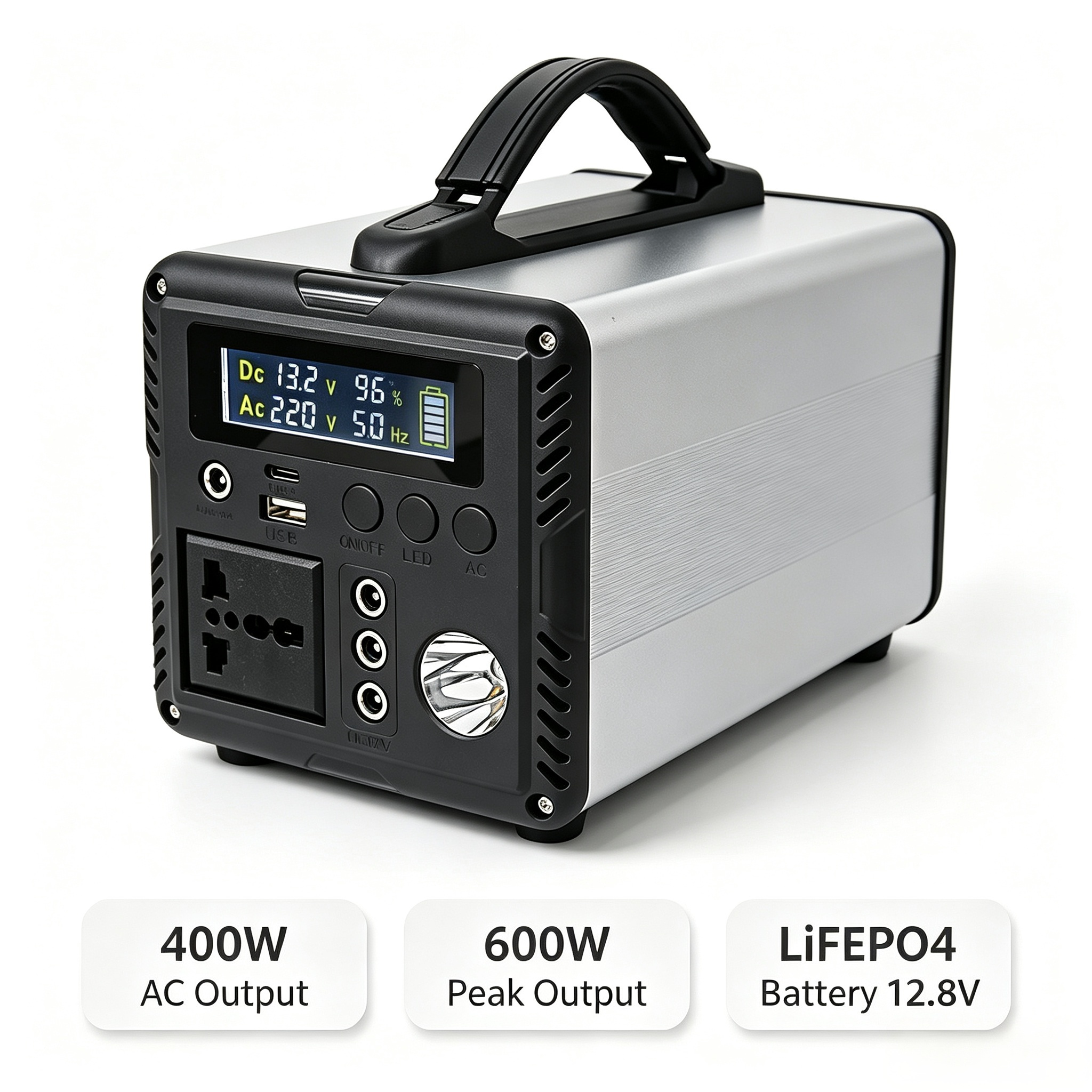 600W Peak Outdoor Solar Generator Station