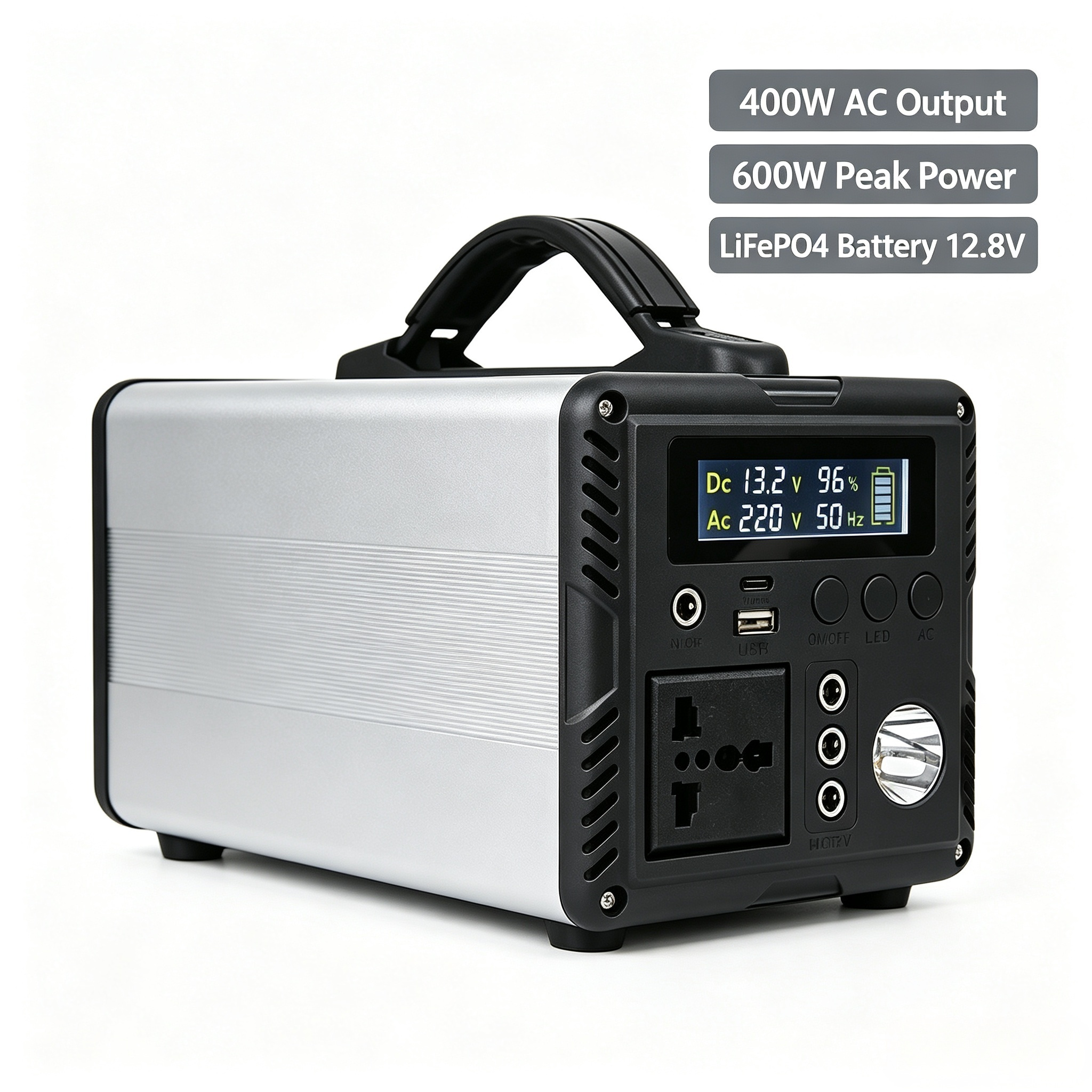 Emergency 600W Portable Power Station Solar