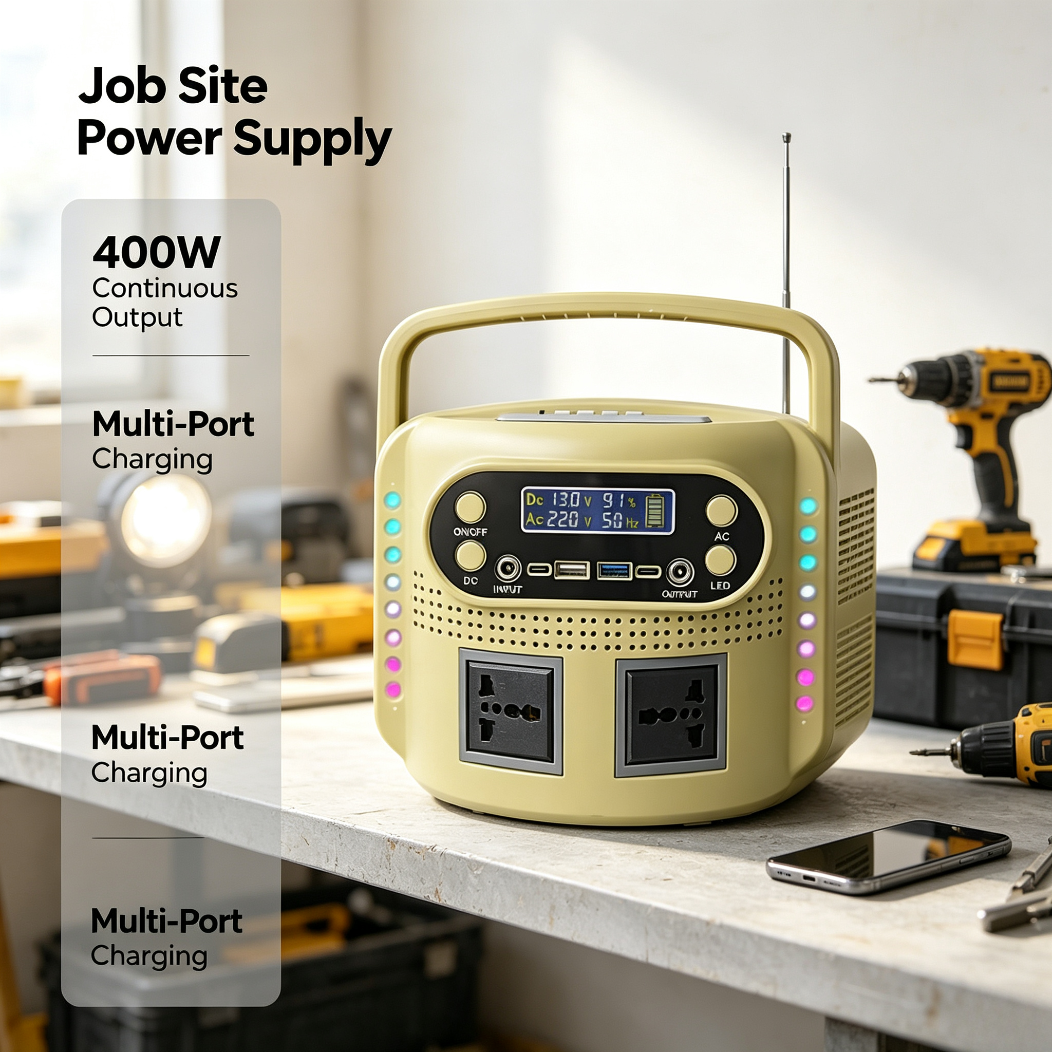 400W 220V Camping Backup Power Supply