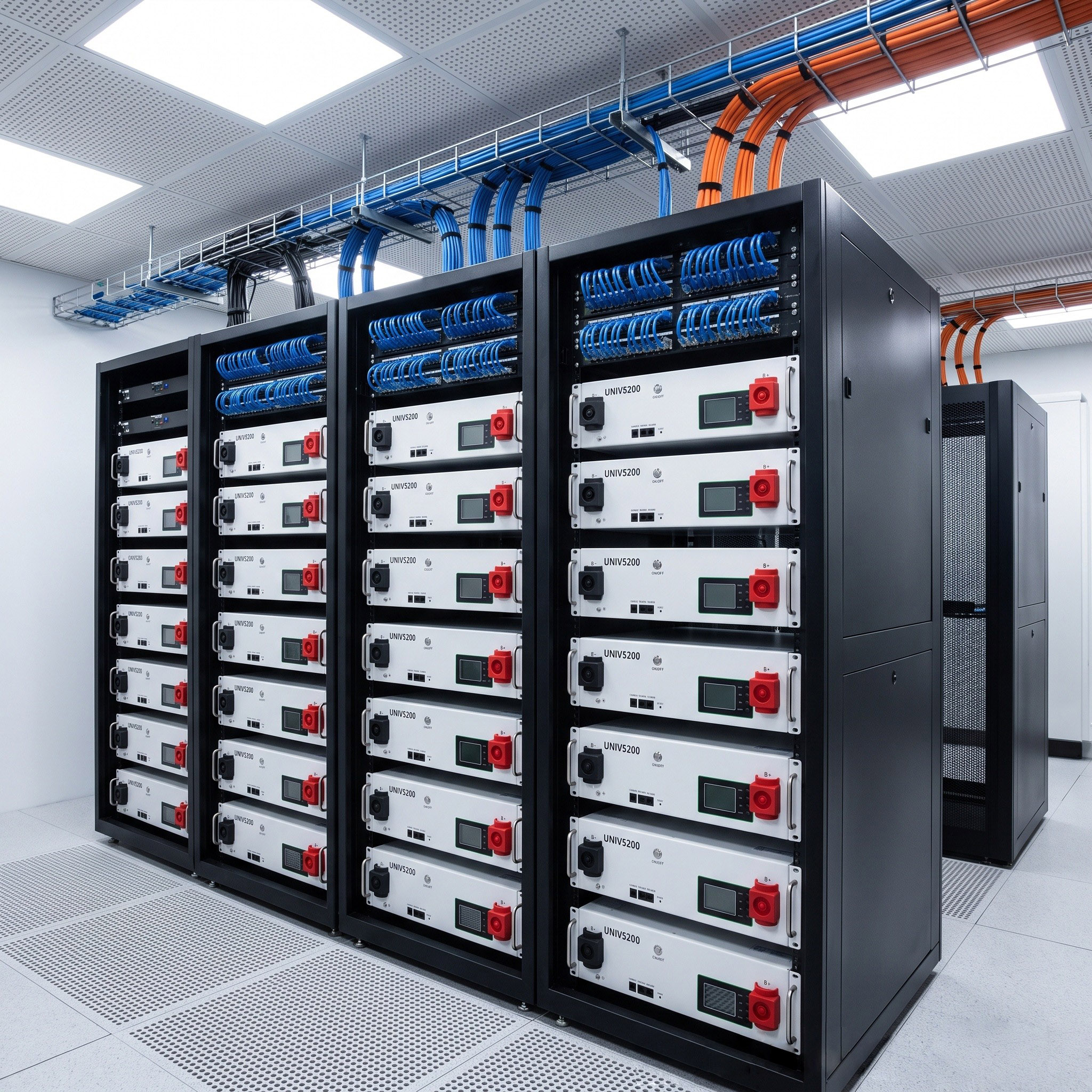 Lightweight 44kg Rack-Mounted Home Energy Storage Battery Natural Cooling Touch Screen APP Monitor PV Backup Power