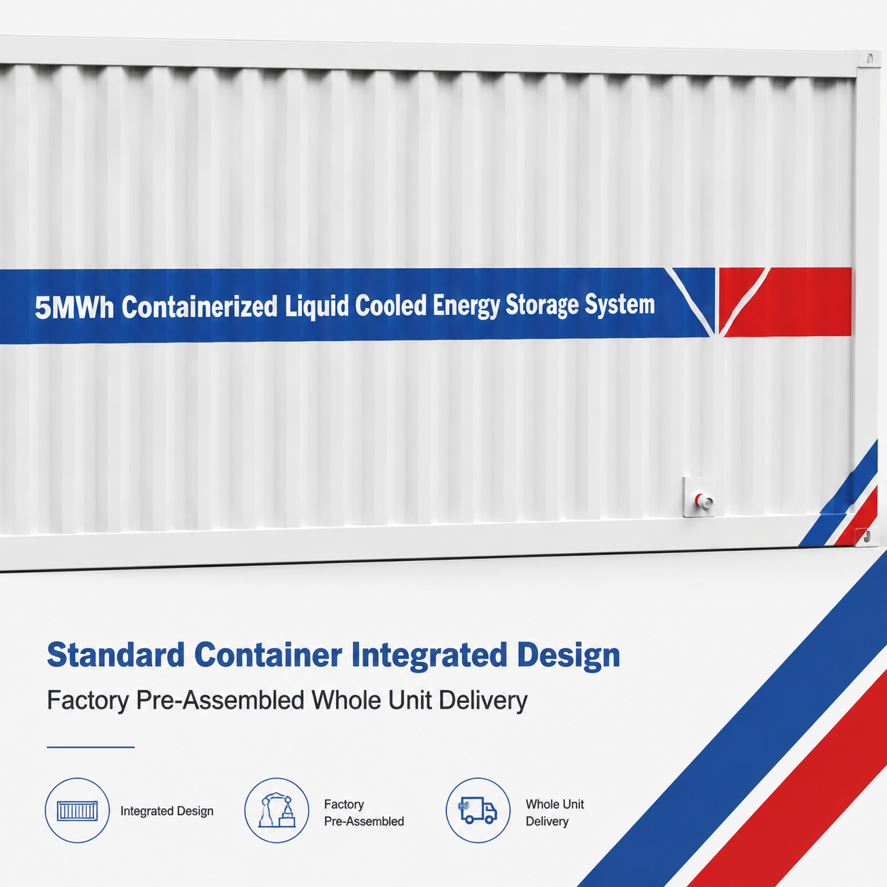 High Energy Density 5MWh Commercial Industrial Liquid Cooled Battery Storage System