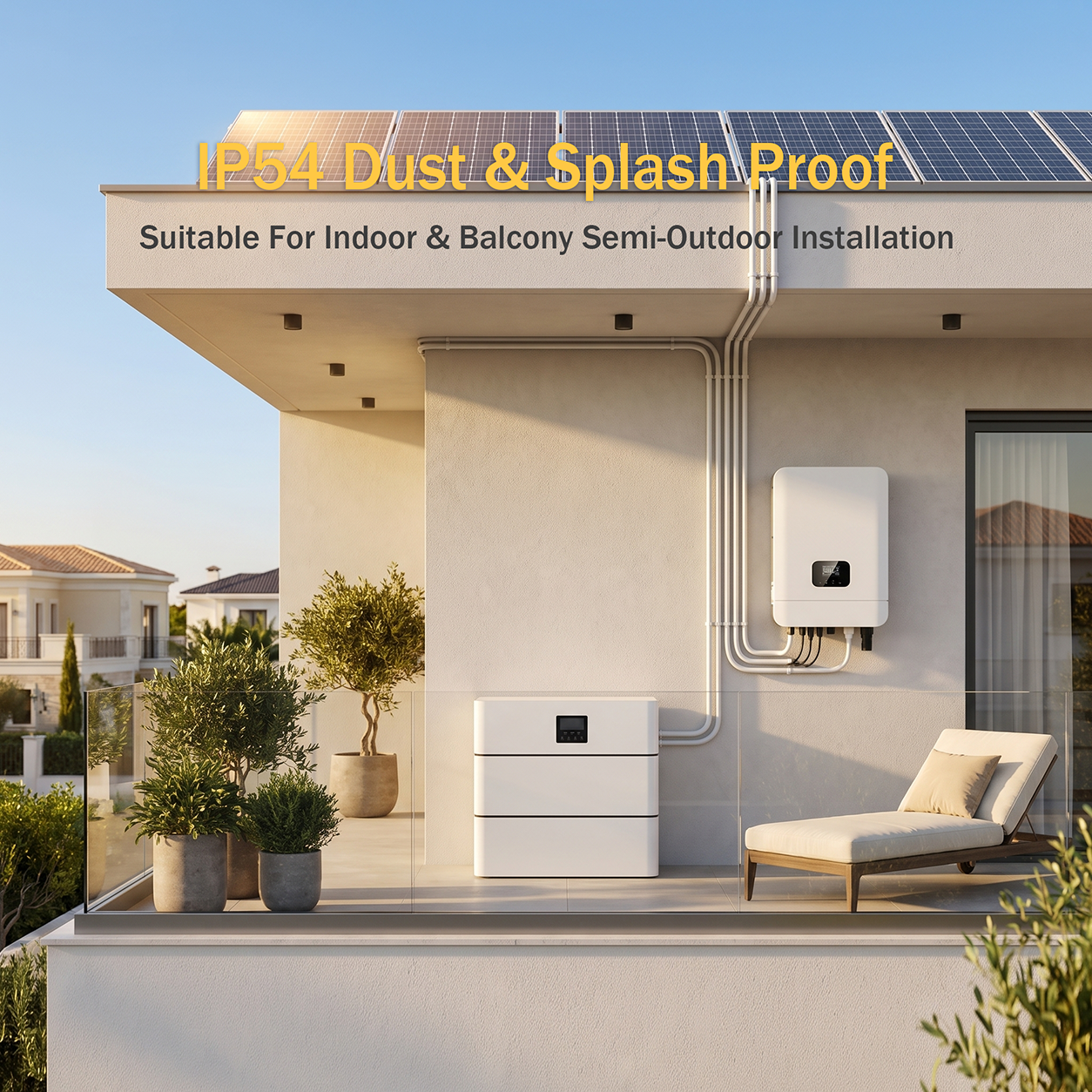 48V LiFePO4 Residential Energy Storage Battery 5.37kWh, IP54 Indoor & Outdoor Solar Backup Power, OEM ODM Available