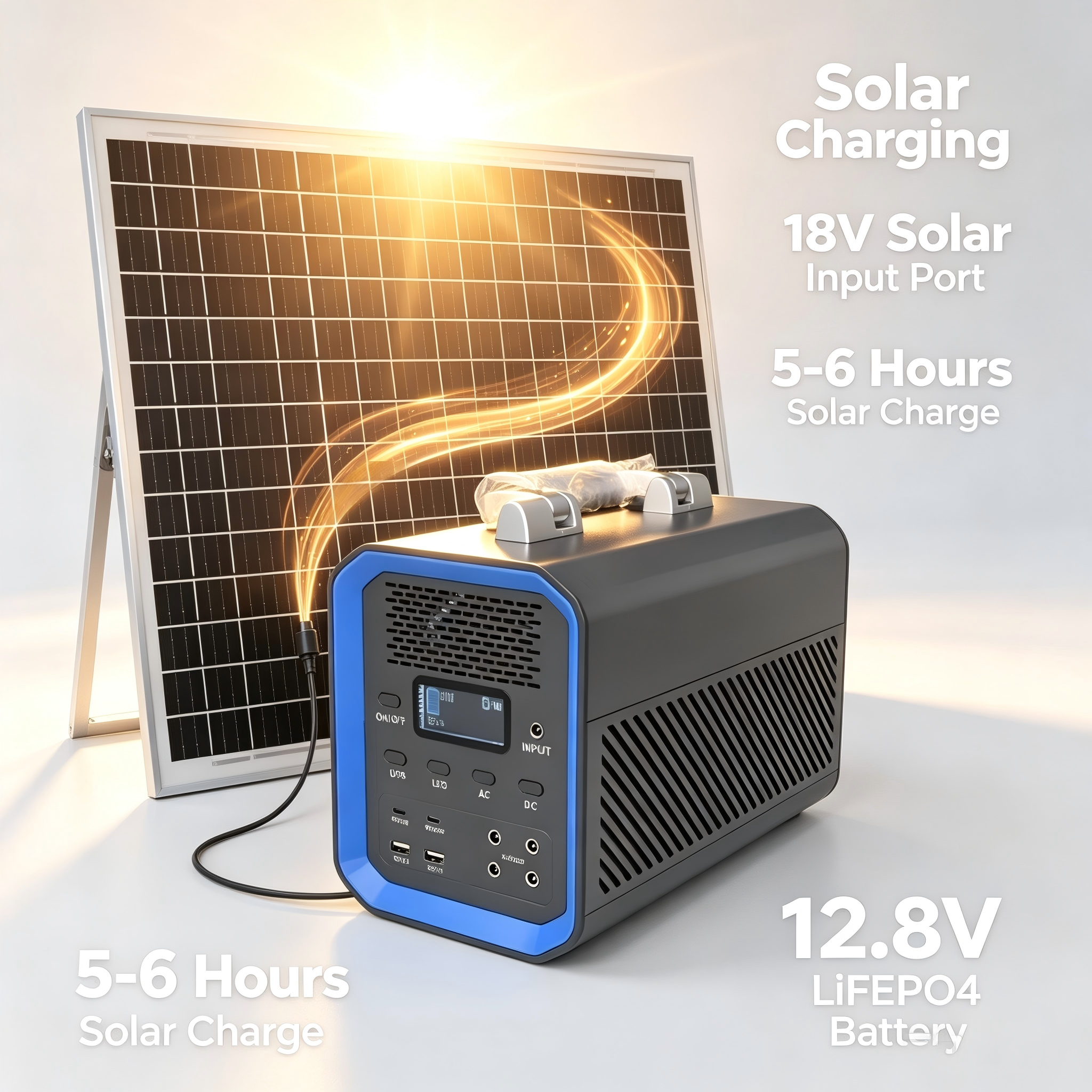 600W 1200W Peak LiFePO4 Power Station