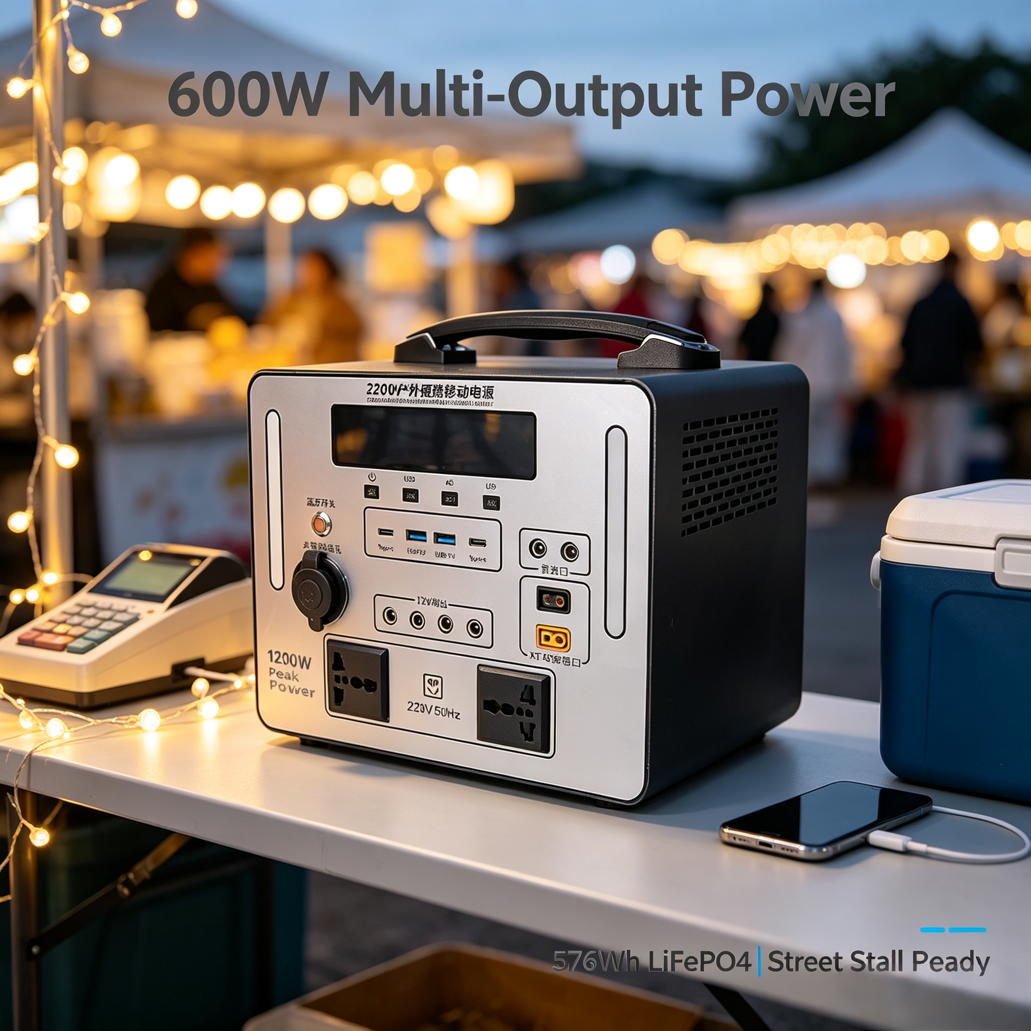 Pure Sine Wave Bluetooth Solar Generator
