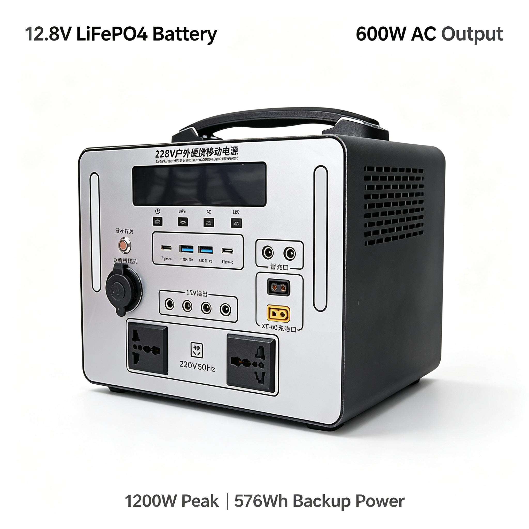 576Wh Bluetooth Portable Power Station