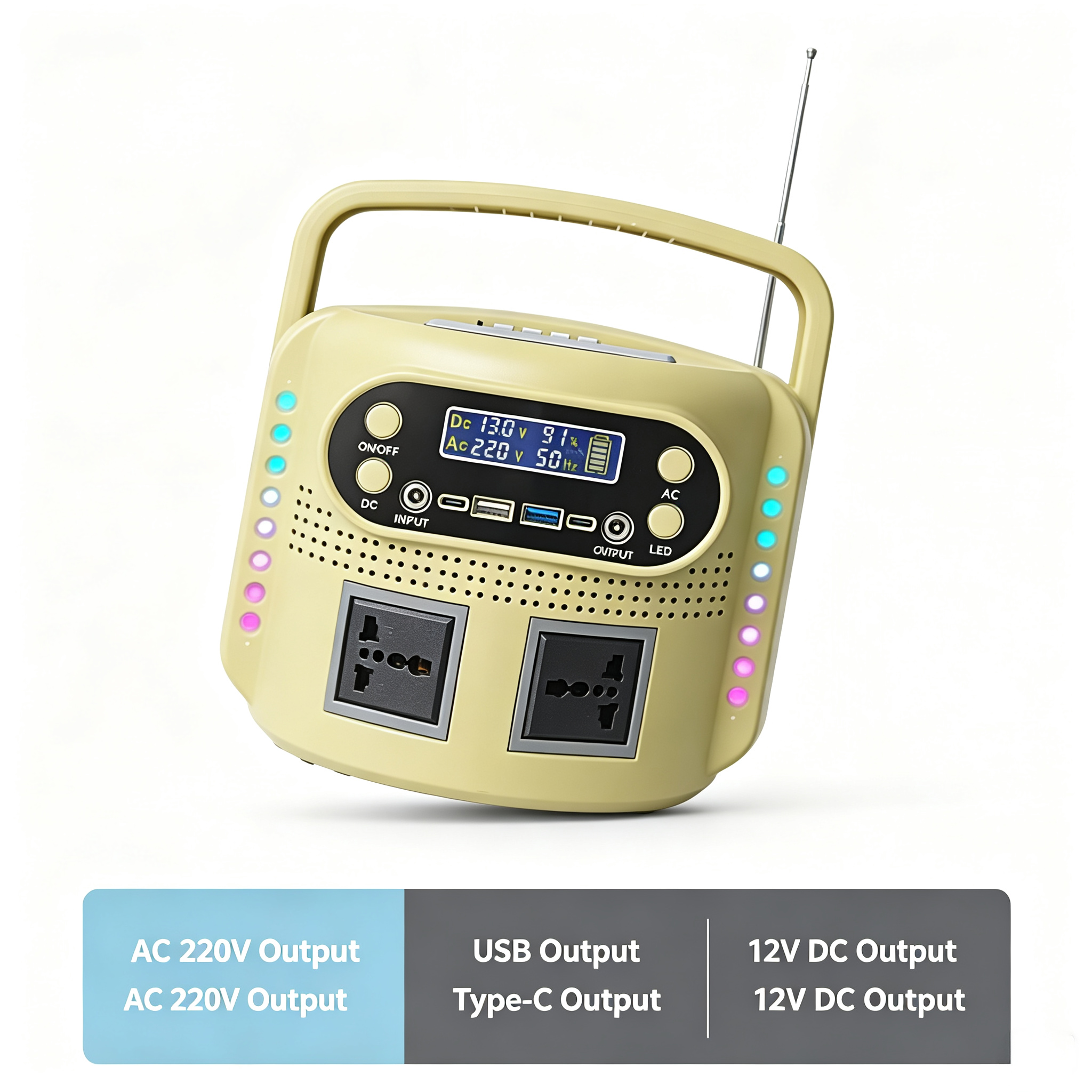 600W Home Backup Portable Solar Power Station