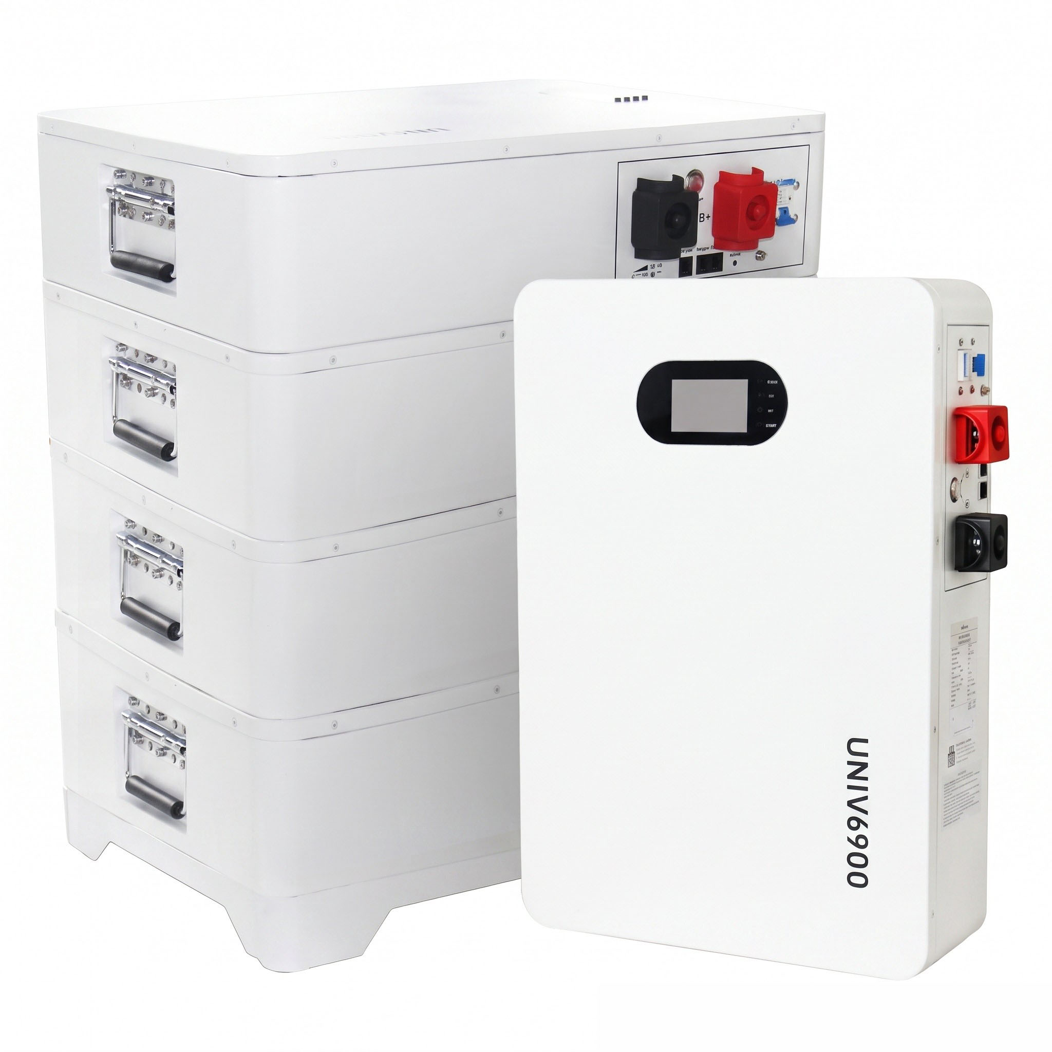 FlexiStack Stackable & Wall-mounted LiFePO4 Energy Storage Battery, 51.2V Modular Home PV Storage System, Bluetooth Monitoring, OEM ODM For System Integrators