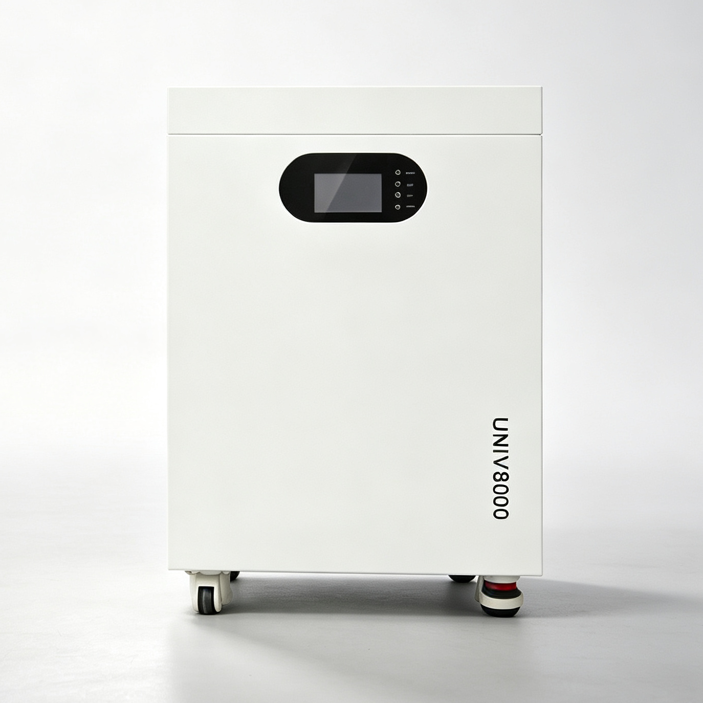 Wall Mounted 8kWh Residential Solar Energy Storage System With Casters Passive Natural Cooling Smart BMS Bluetooth Monitoring