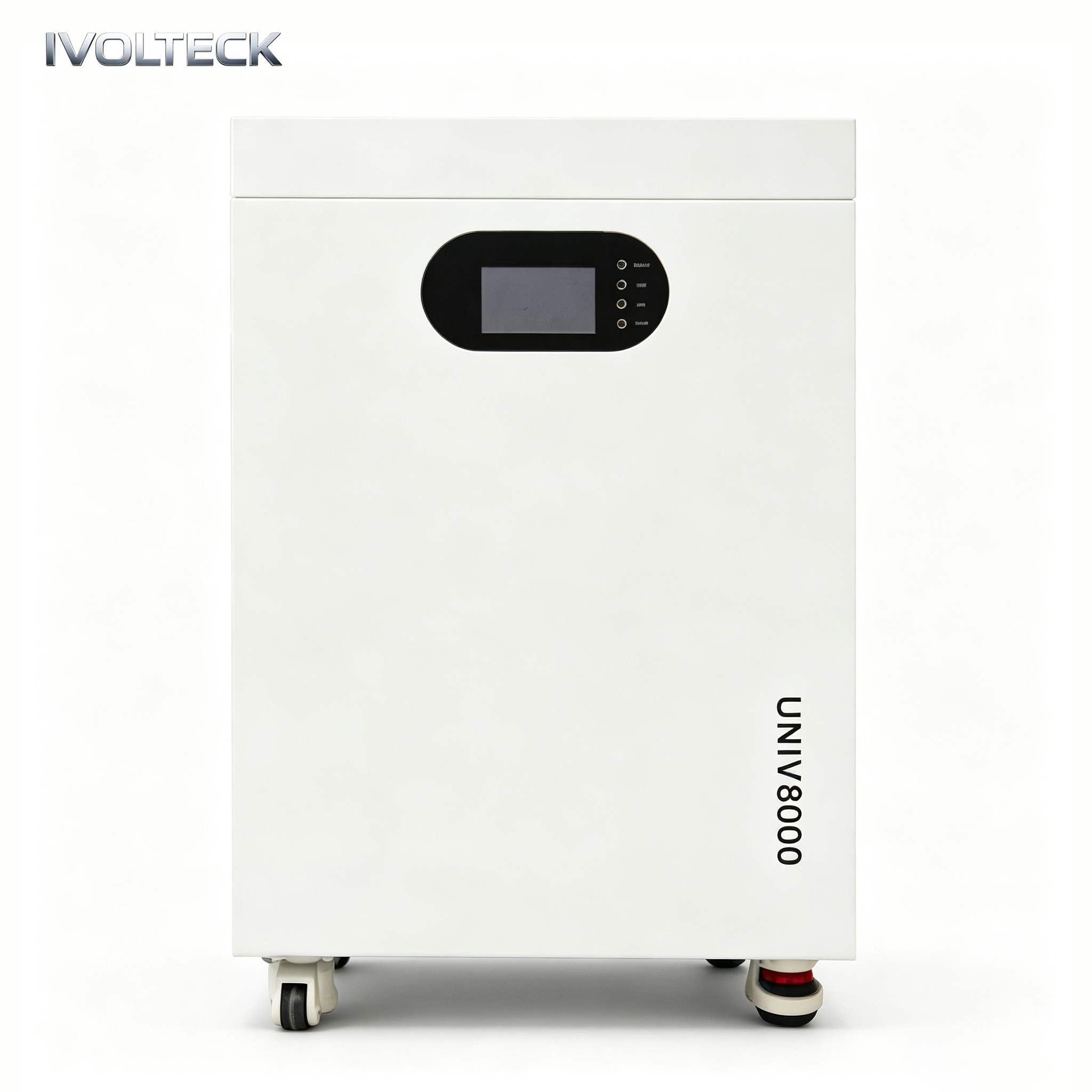 Wall Mounted 8kWh Residential Solar Energy Storage System With Casters Passive Natural Cooling Smart BMS Bluetooth Monitoring