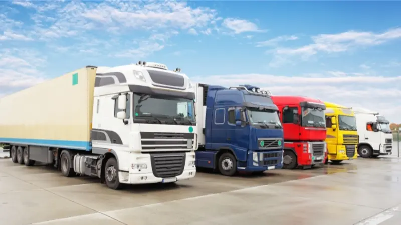 Fleet of heavy-duty commercial trucks