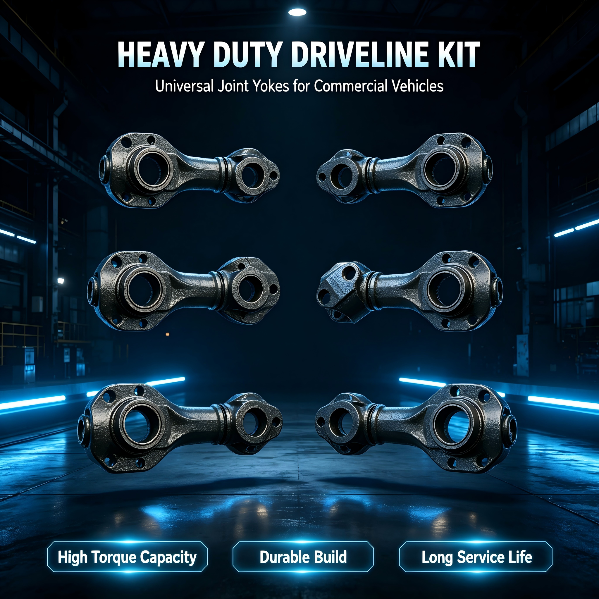 Universal Joint Yoke For Heavy Duty Commercial Truck Spare Parts OEM Custom U-Joint Fork