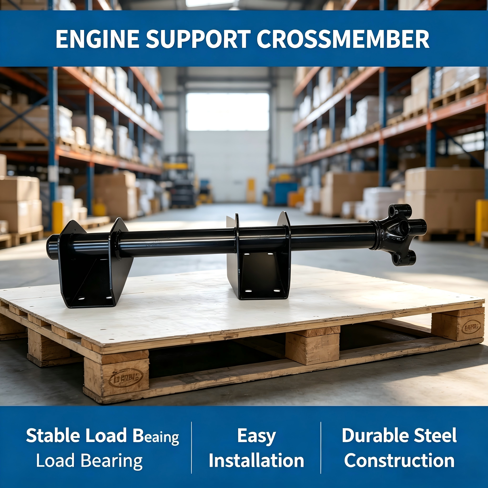Truck Engine Support Crossbeam Heavy Duty Engine Mount Bracket