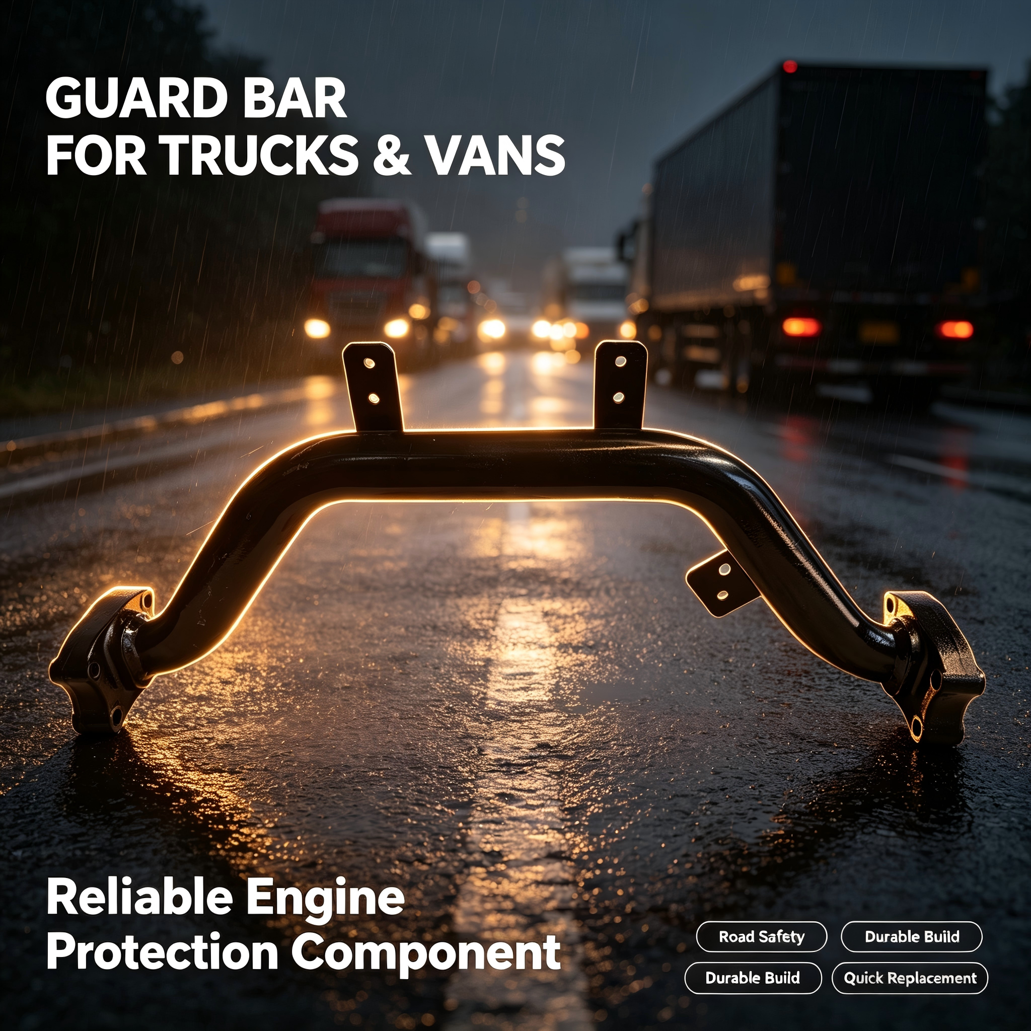 Reinforced Heavy Duty Truck Engine Protection Anti-Collision Guard Bar