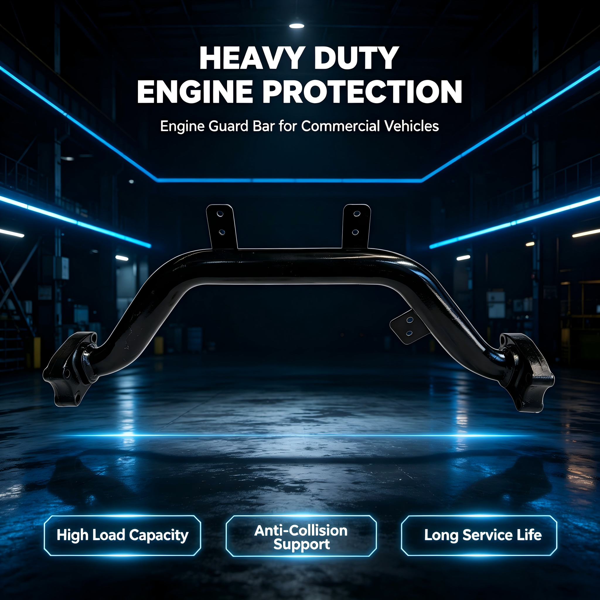Reinforced Heavy Duty Truck Engine Protection Anti-Collision Guard Bar