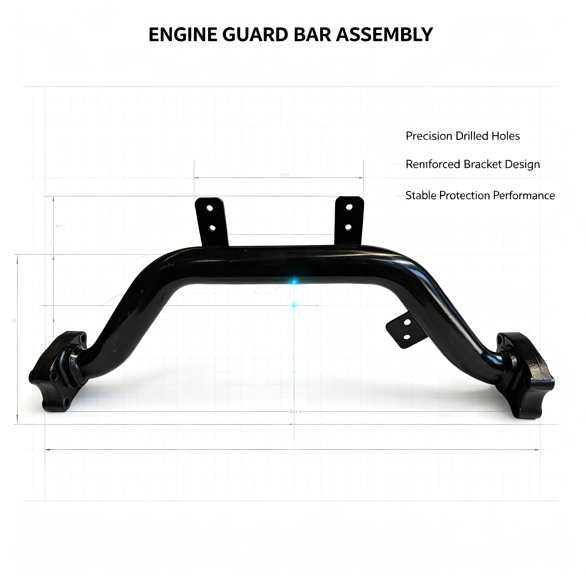Reinforced Heavy Duty Truck Engine Protection Anti-Collision Guard Bar