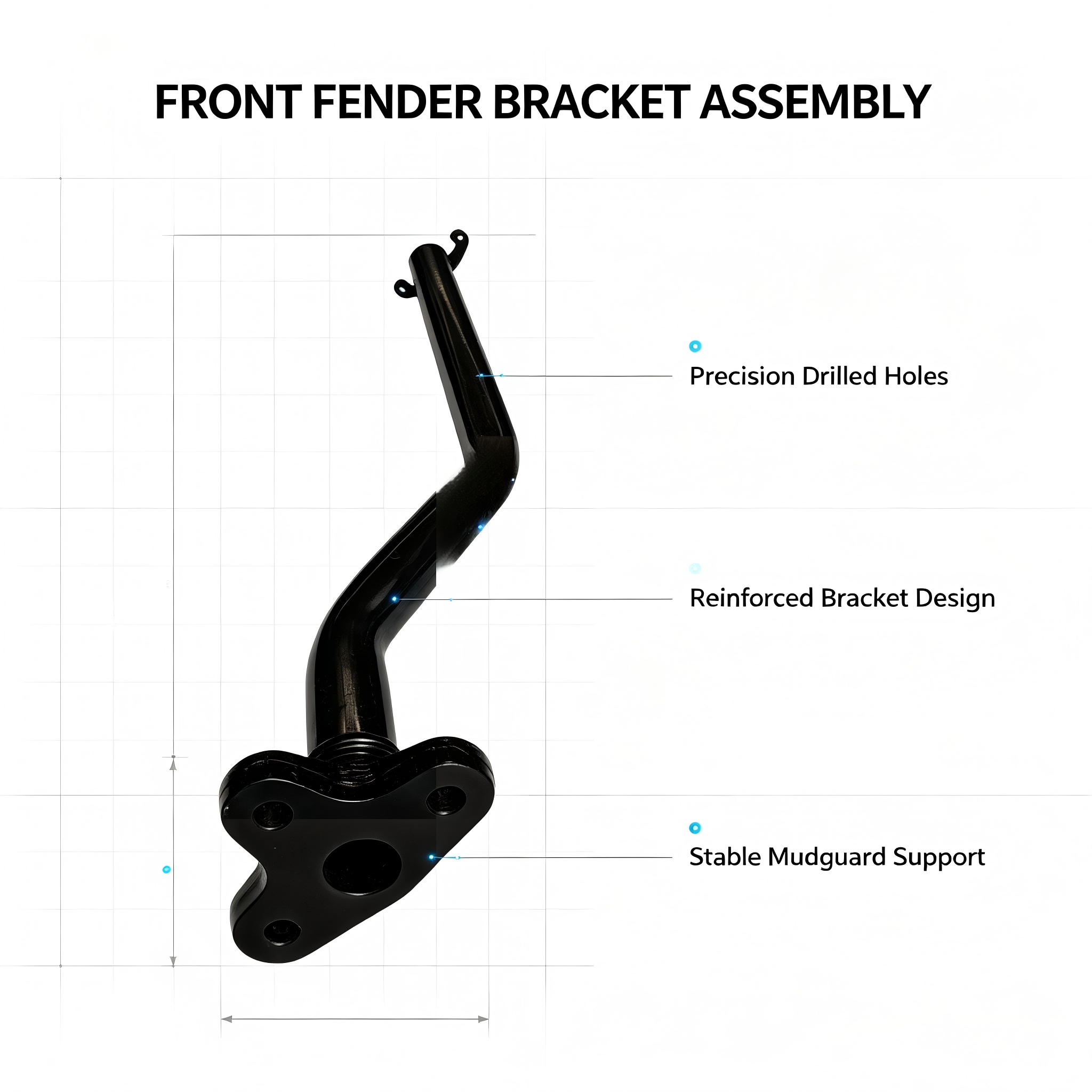 thick-steel-front-mud-flap-bracket-anti-corrosion-load-bearing