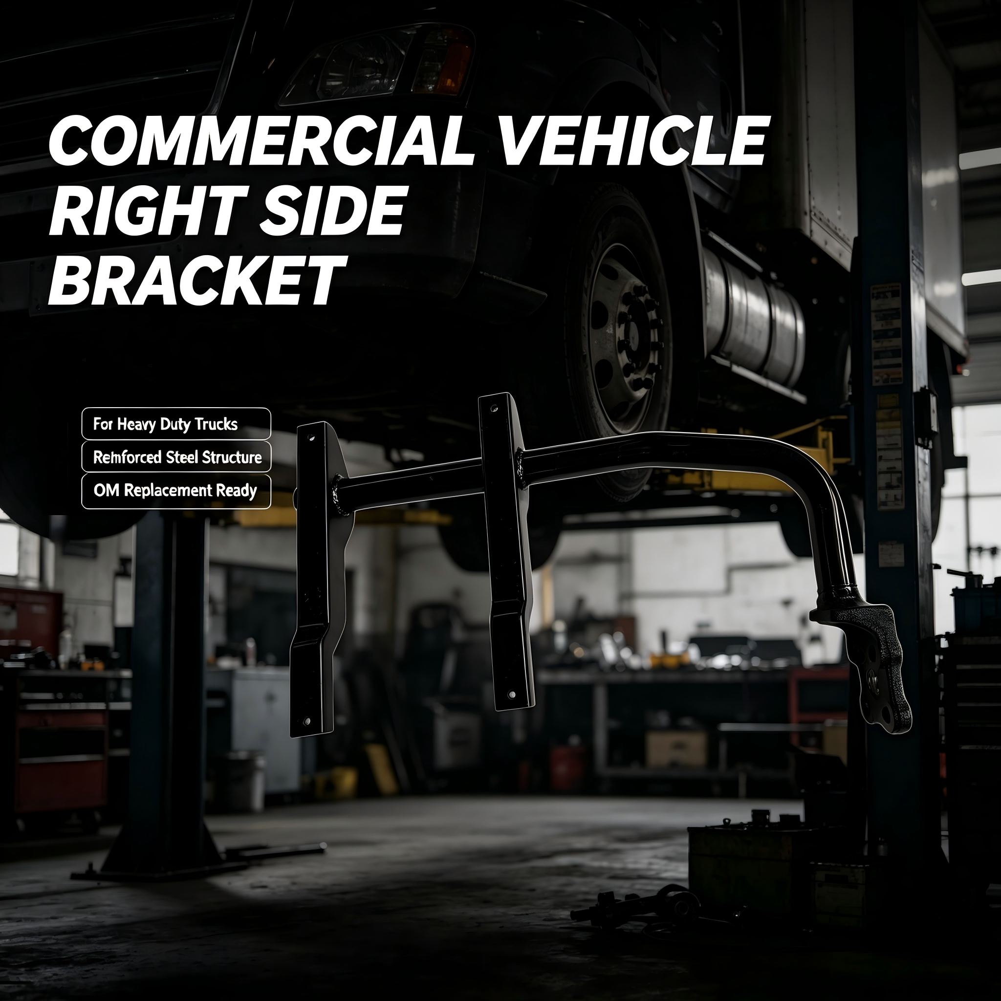 Heavy Duty Right Side Tool Box Bracket Anti Rust For Commercial Trucks — IVOLTECK