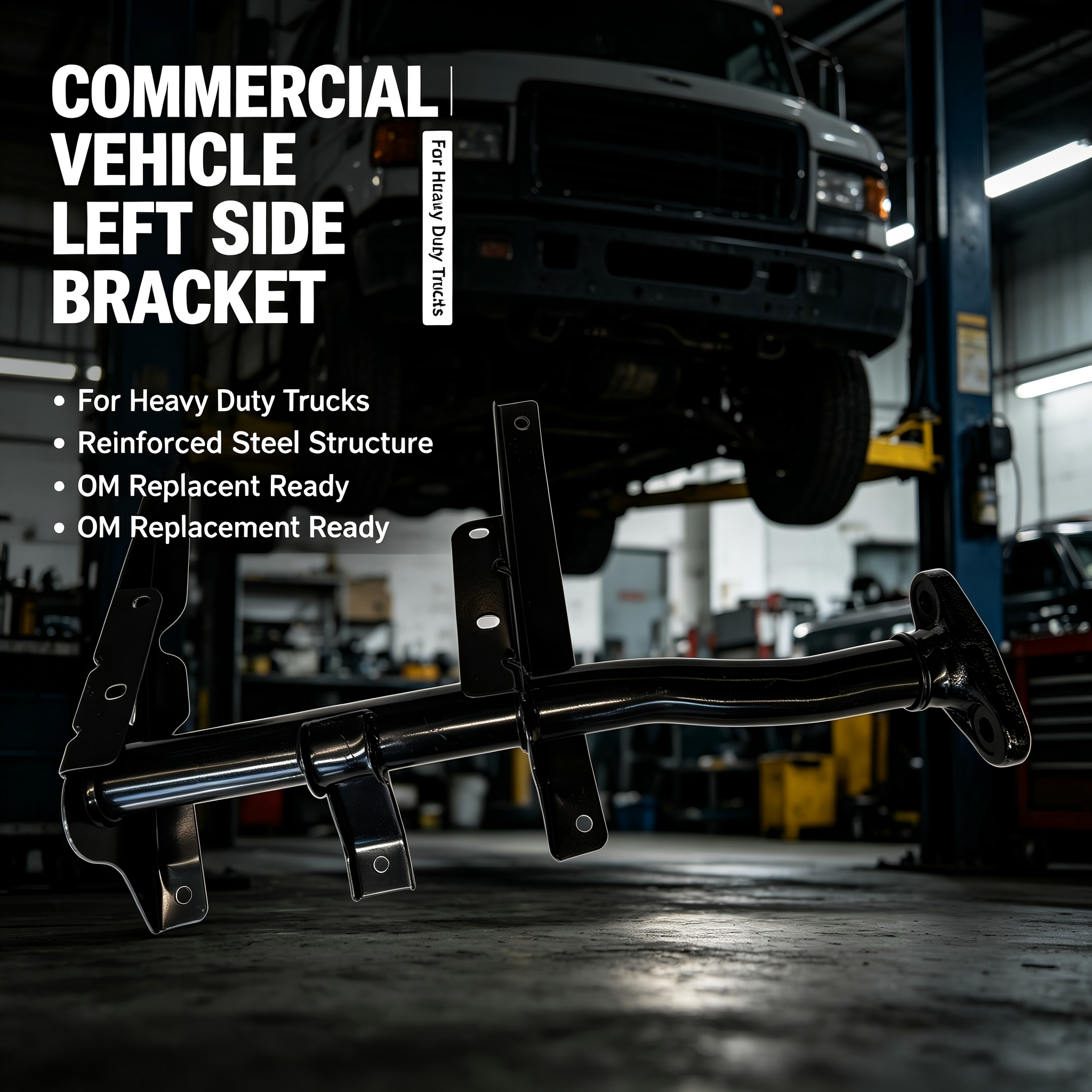 Anti-Corrosion Left Side Toolbox Mount Bracket For Dump Truck Bus — IVOLTECK