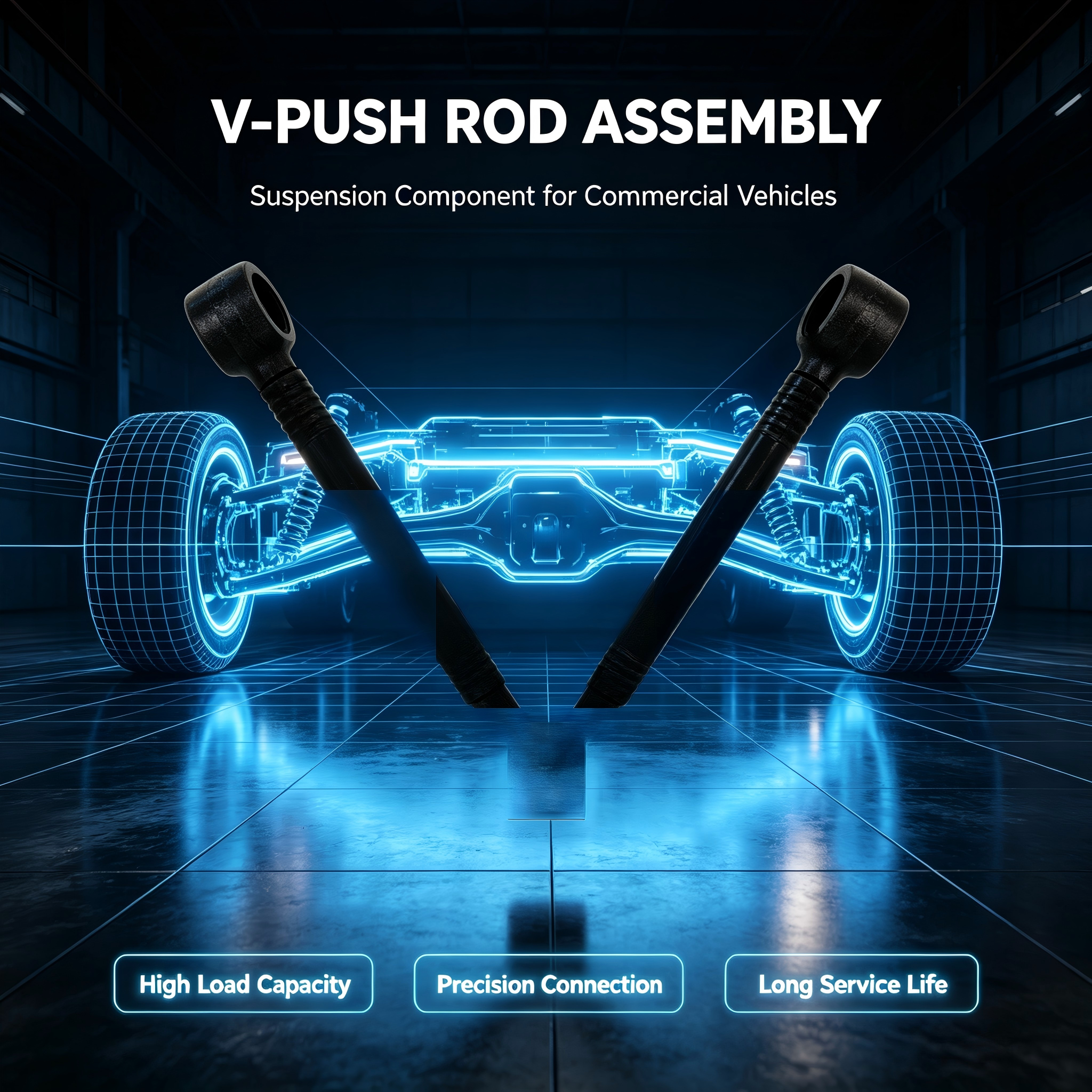 Heavy Duty Truck V-Type Thrust Rod OEM Replacement