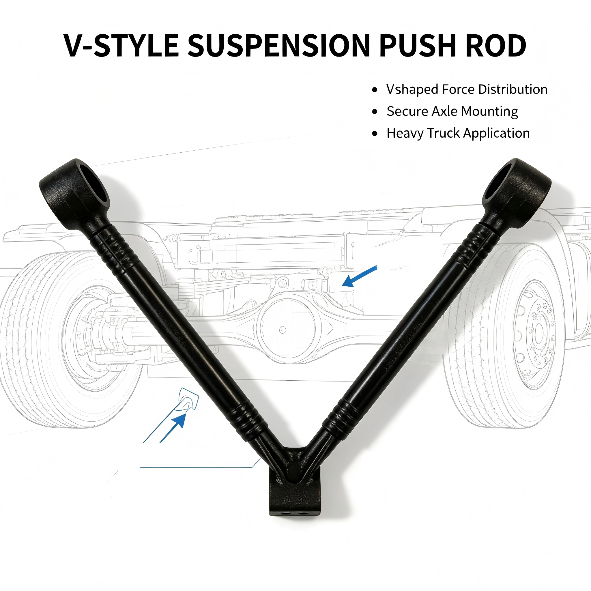 Heavy Duty Truck V-Type Thrust Rod OEM Replacement