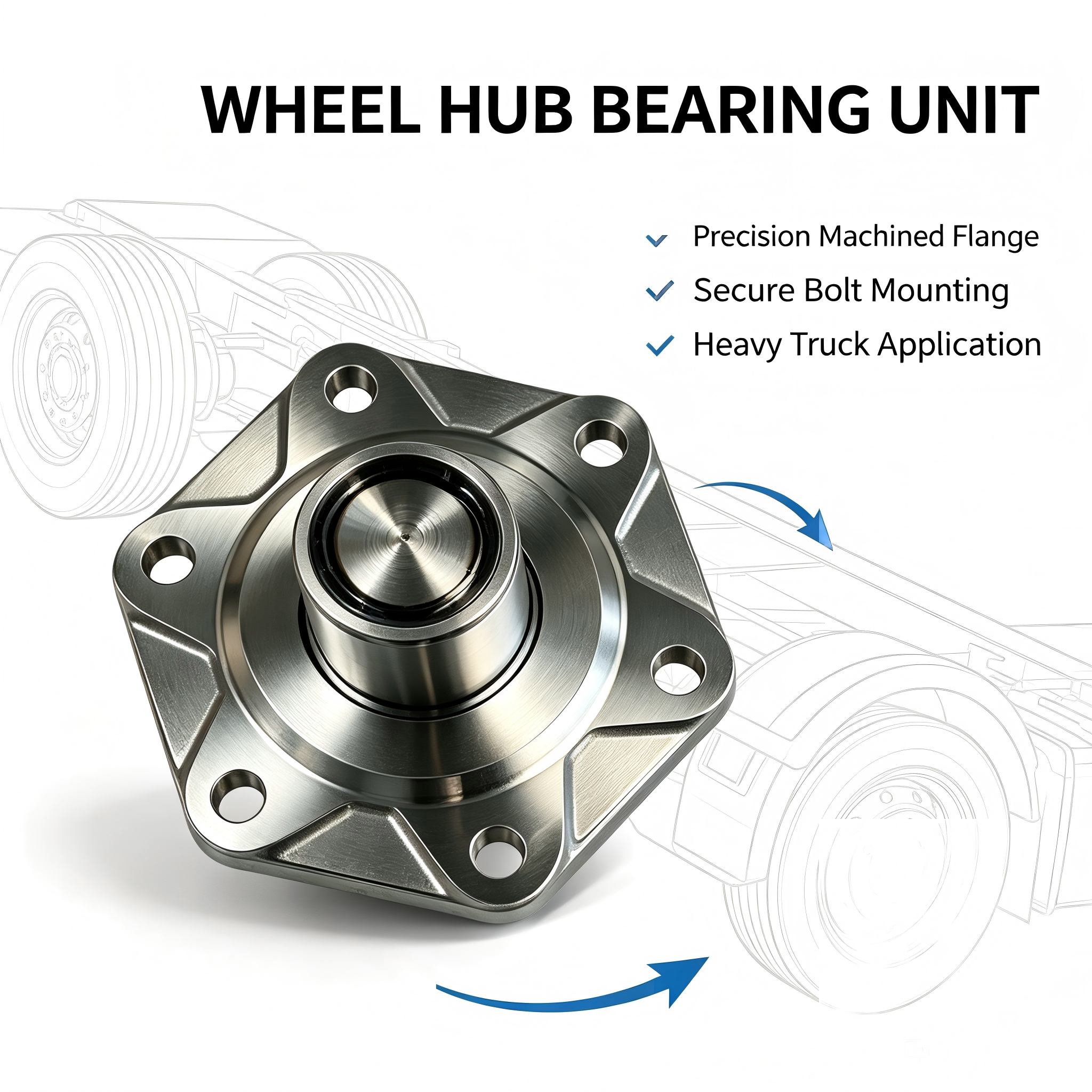 Heavy Duty Truck Wheel Hub Bearing Unit OEM Replacement