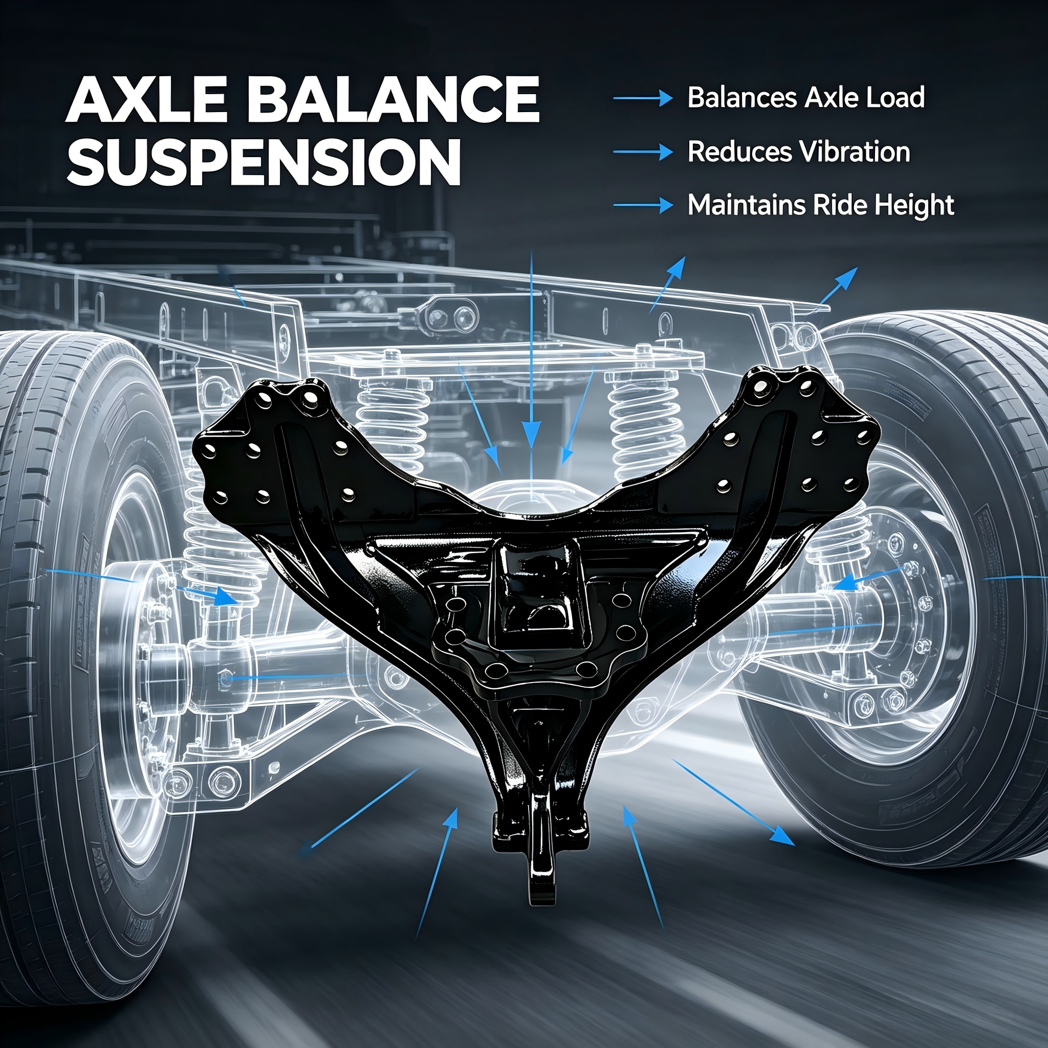 OEM Balance Trunnion Shaft Suspension Assembly for Trailer Axle